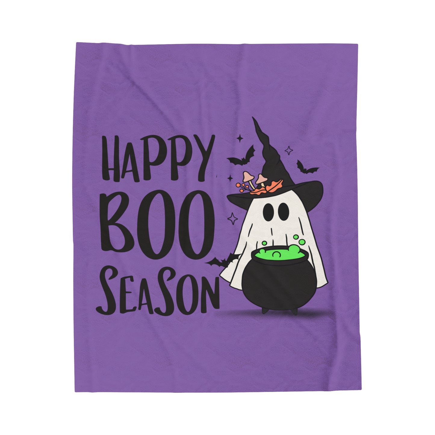 Velveteen Plush Blanket - Halloween - Little Ghost - 20-02