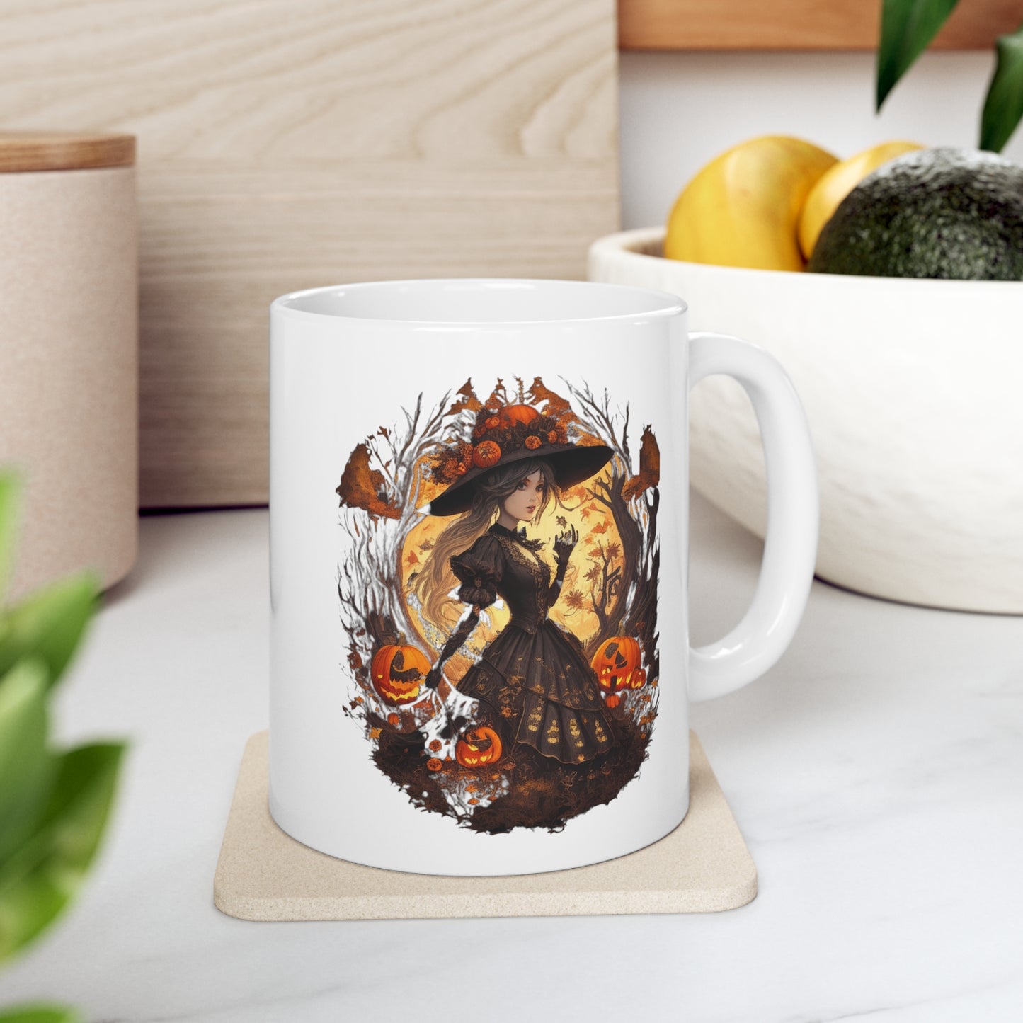 Mug en céramique 11oz - Halloween - Miss sorcière - 02