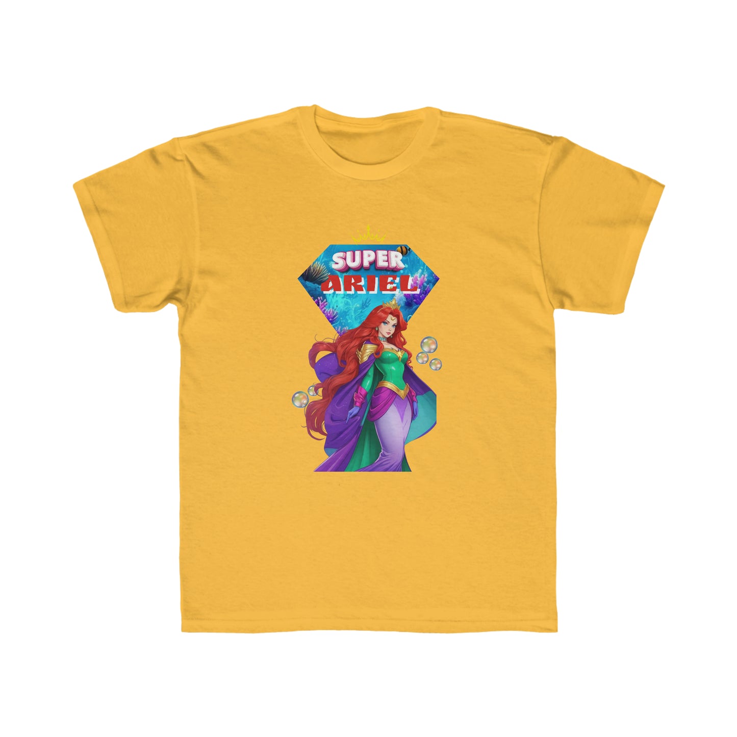 Camiseta de corte regular para niños - Princesas Heroína Ariel