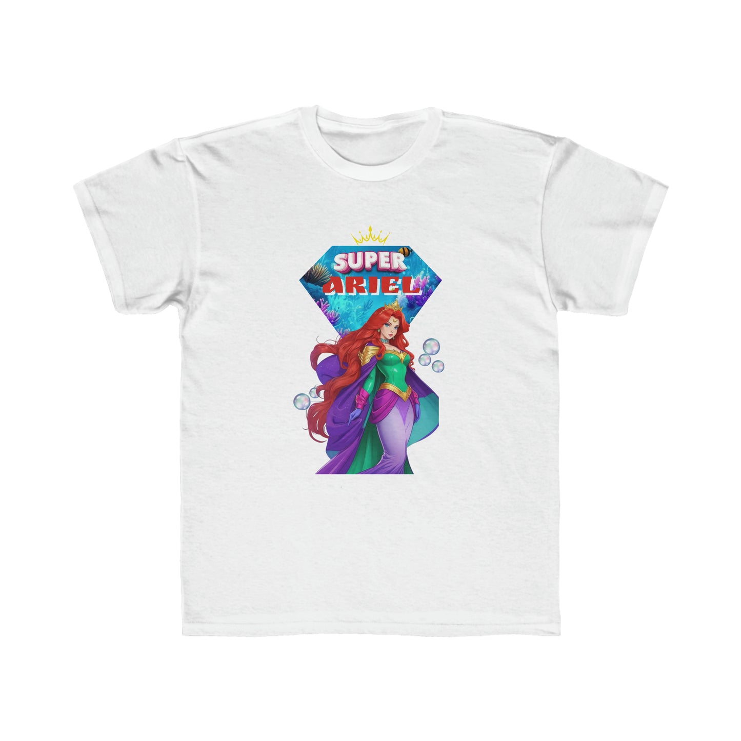Camiseta de corte regular para niños - Princesas Heroína Ariel
