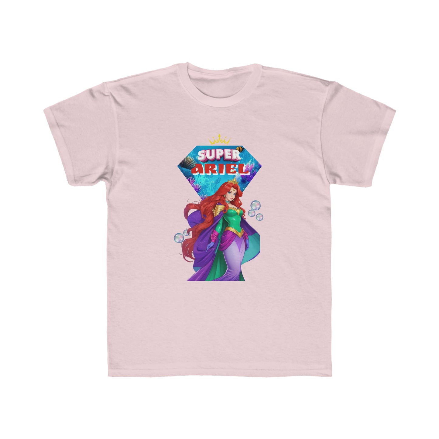 Camiseta de corte regular para niños - Princesas Heroína Ariel