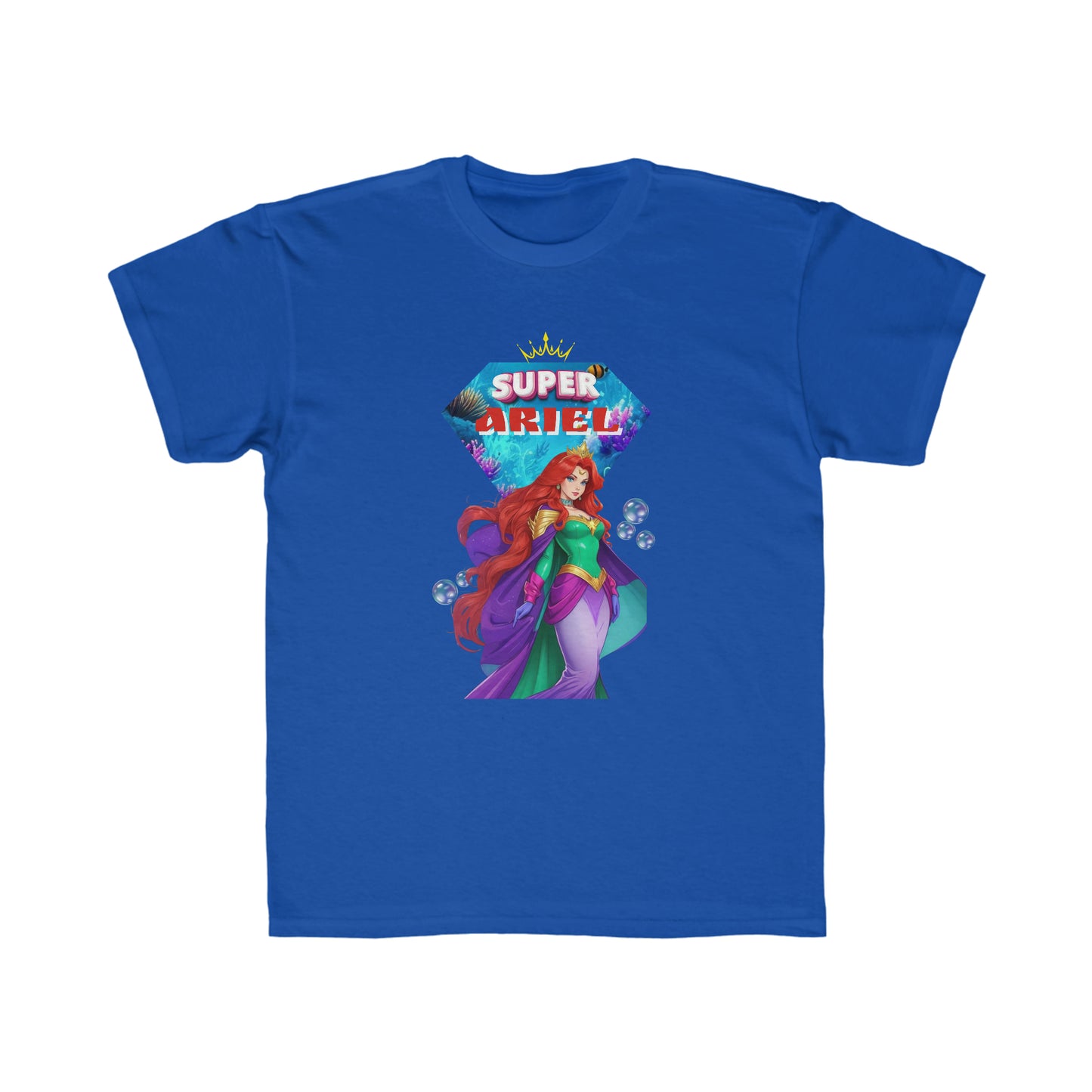 Camiseta de corte regular para niños - Princesas Heroína Ariel