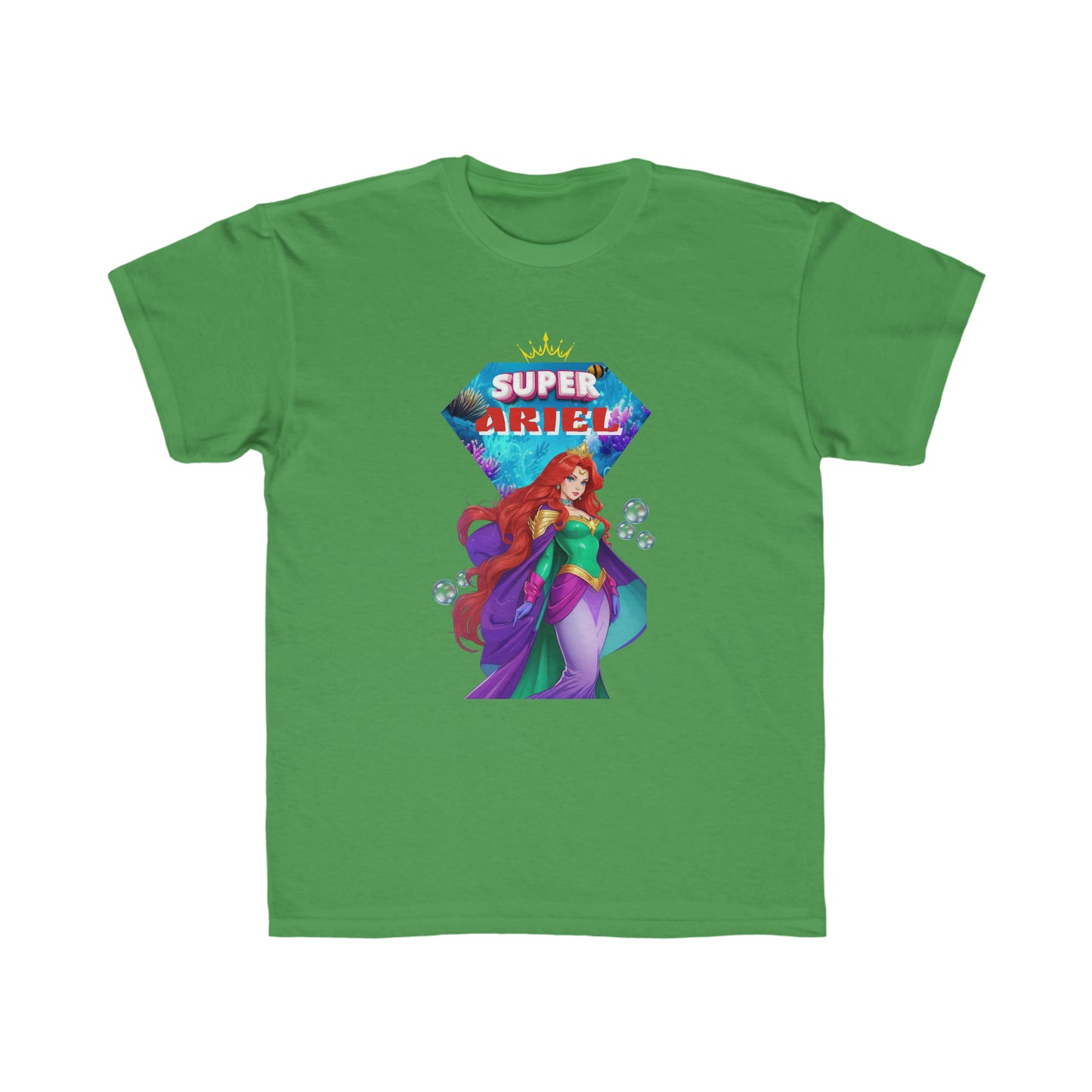 Camiseta de corte regular para niños - Princesas Heroína Ariel
