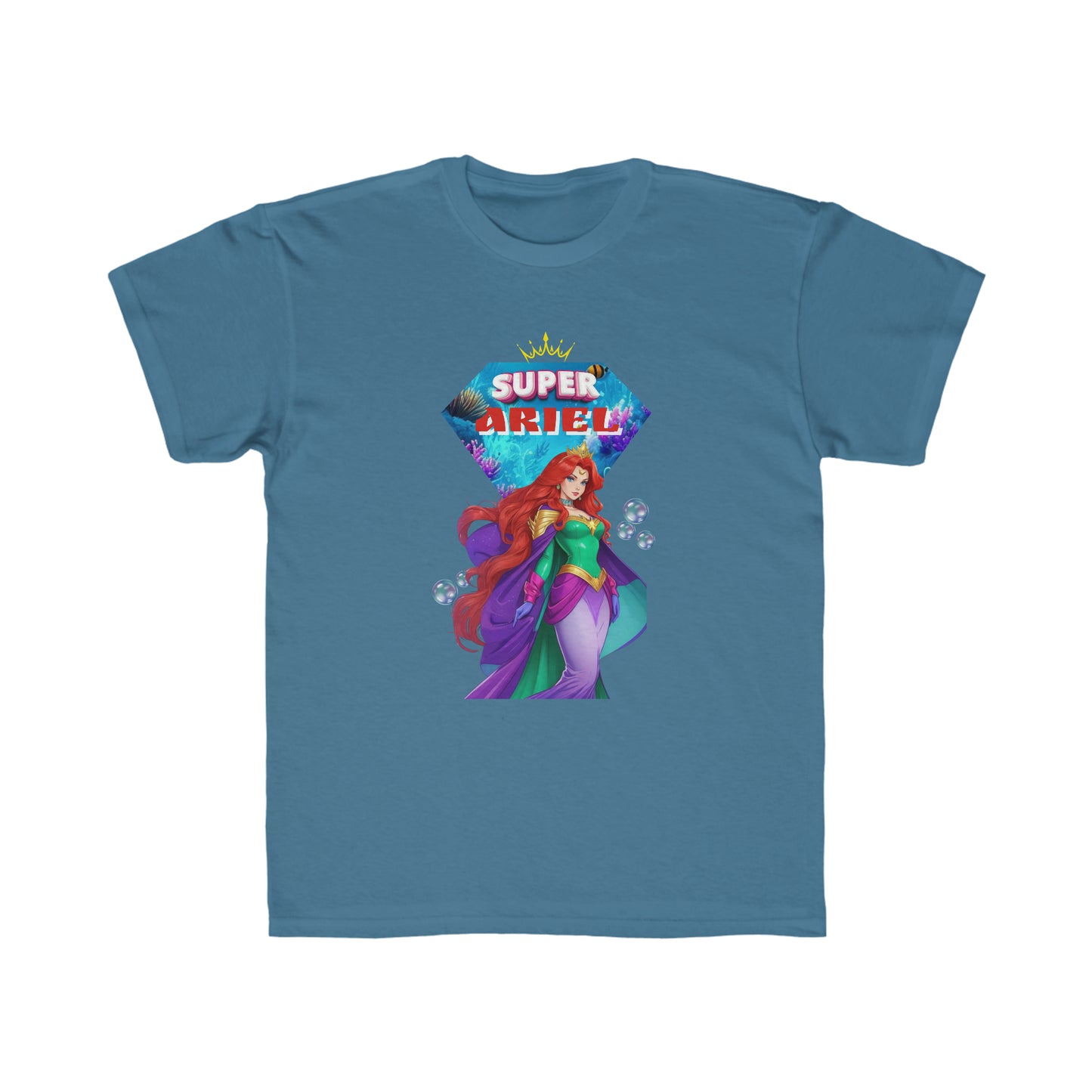 Camiseta de corte regular para niños - Princesas Heroína Ariel
