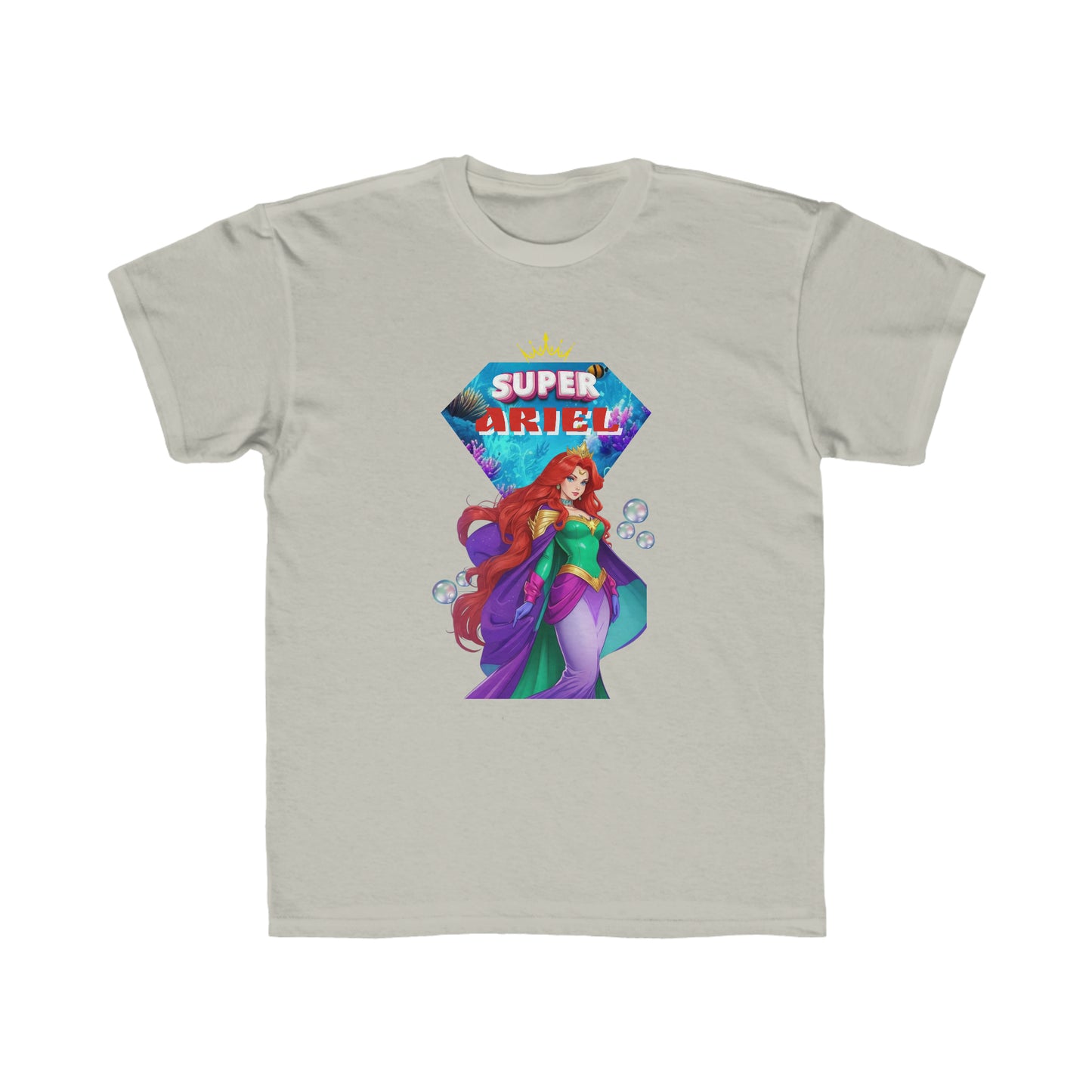 Camiseta de corte regular para niños - Princesas Heroína Ariel