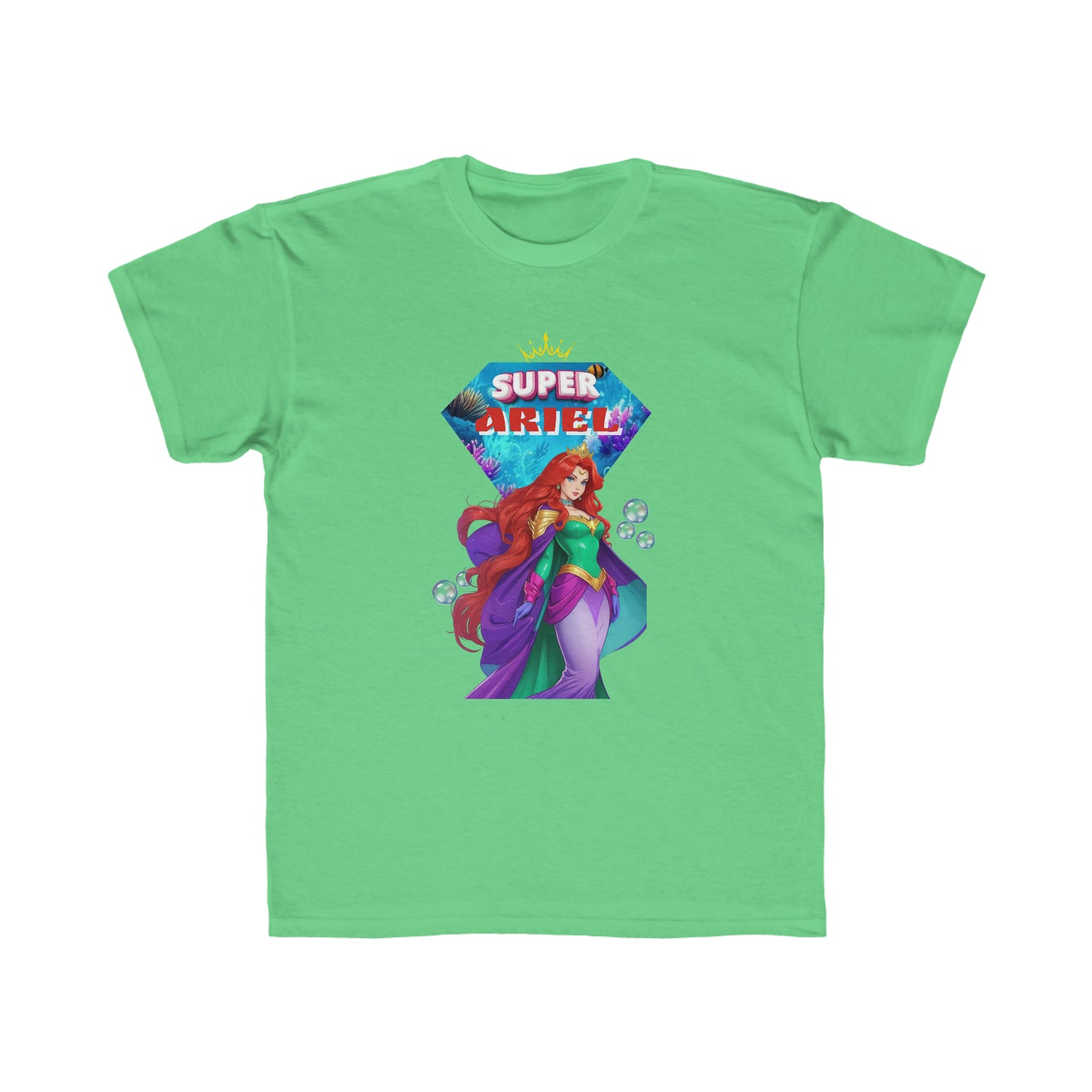 Camiseta de corte regular para niños - Princesas Heroína Ariel