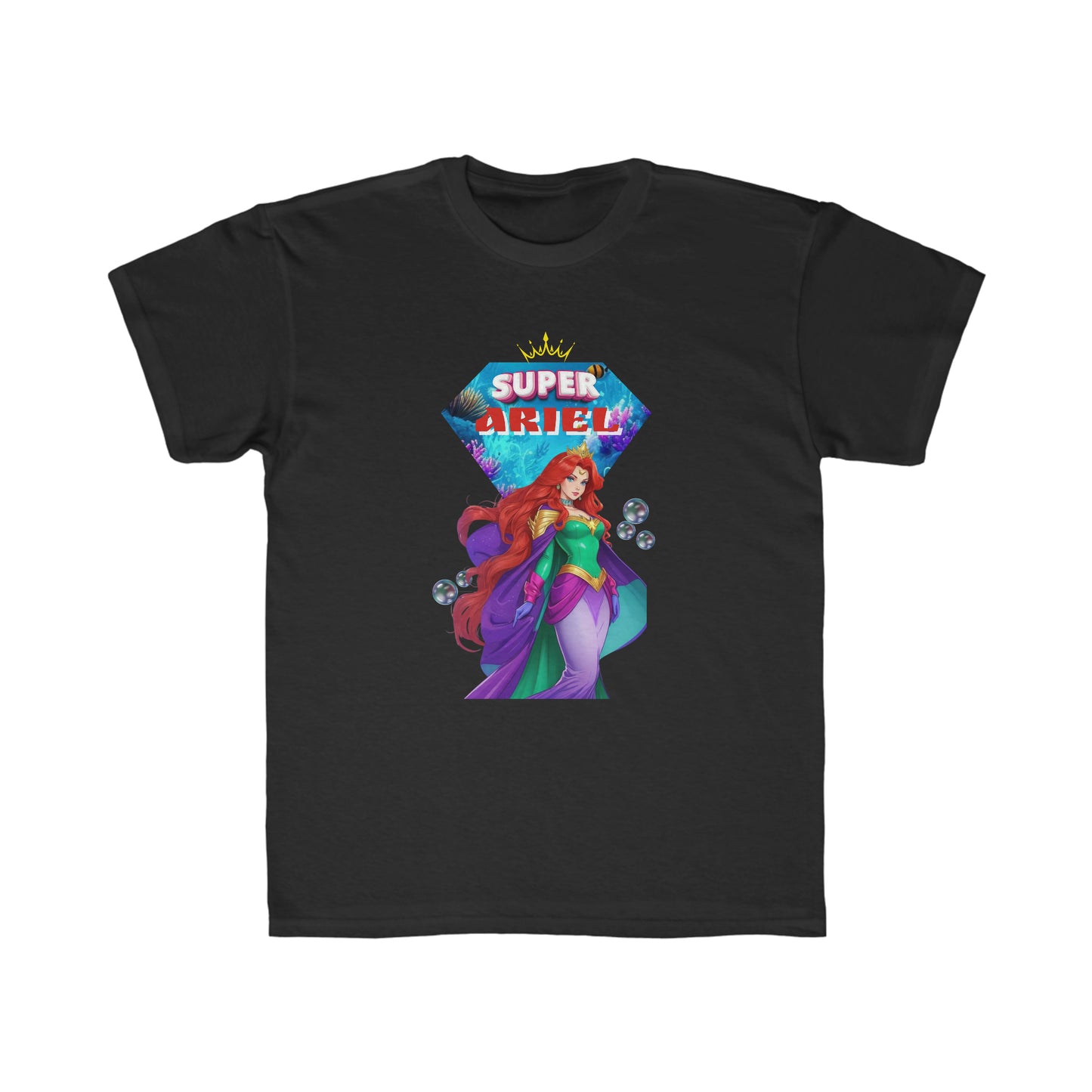 Camiseta de corte regular para niños - Princesas Heroína Ariel