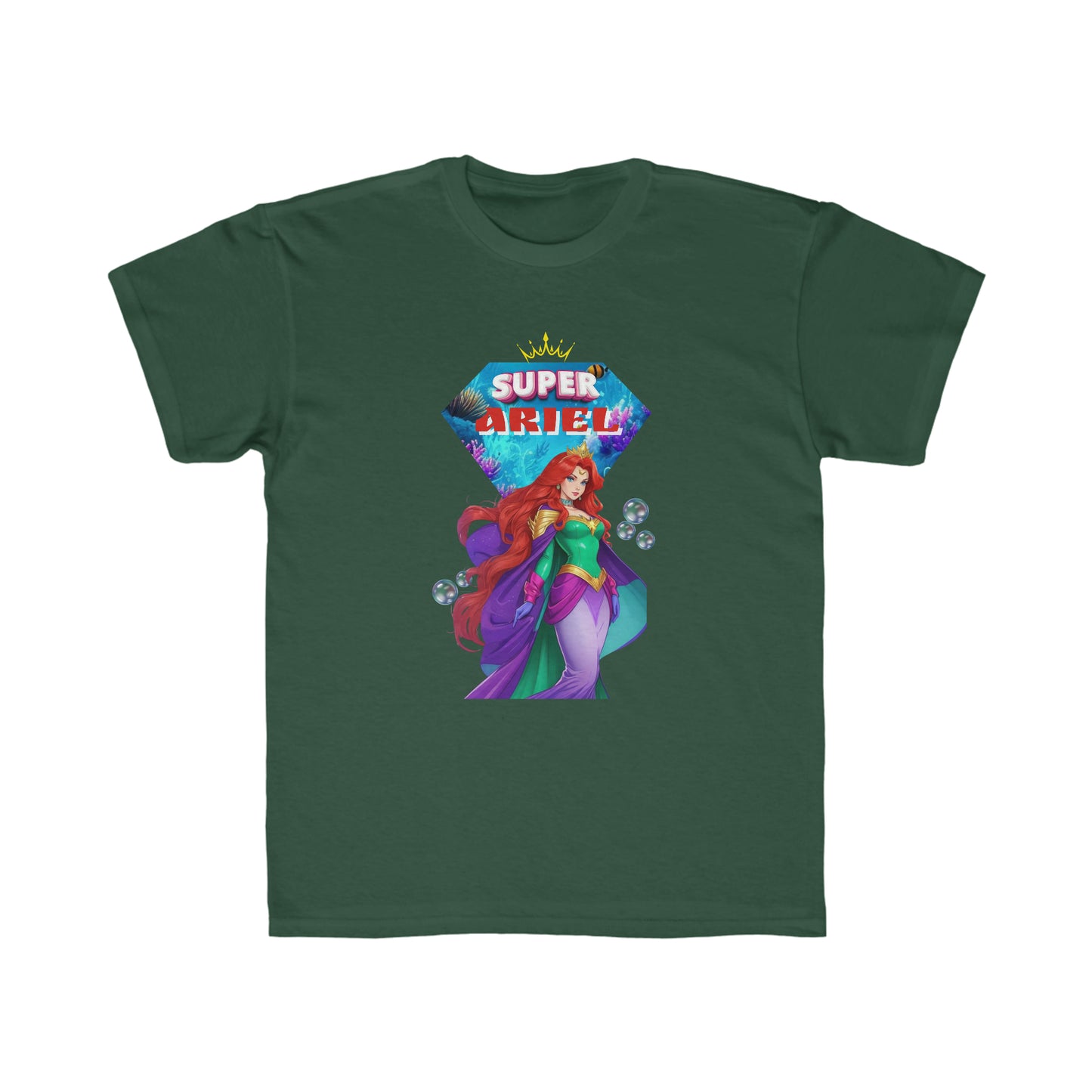 Camiseta de corte regular para niños - Princesas Heroína Ariel