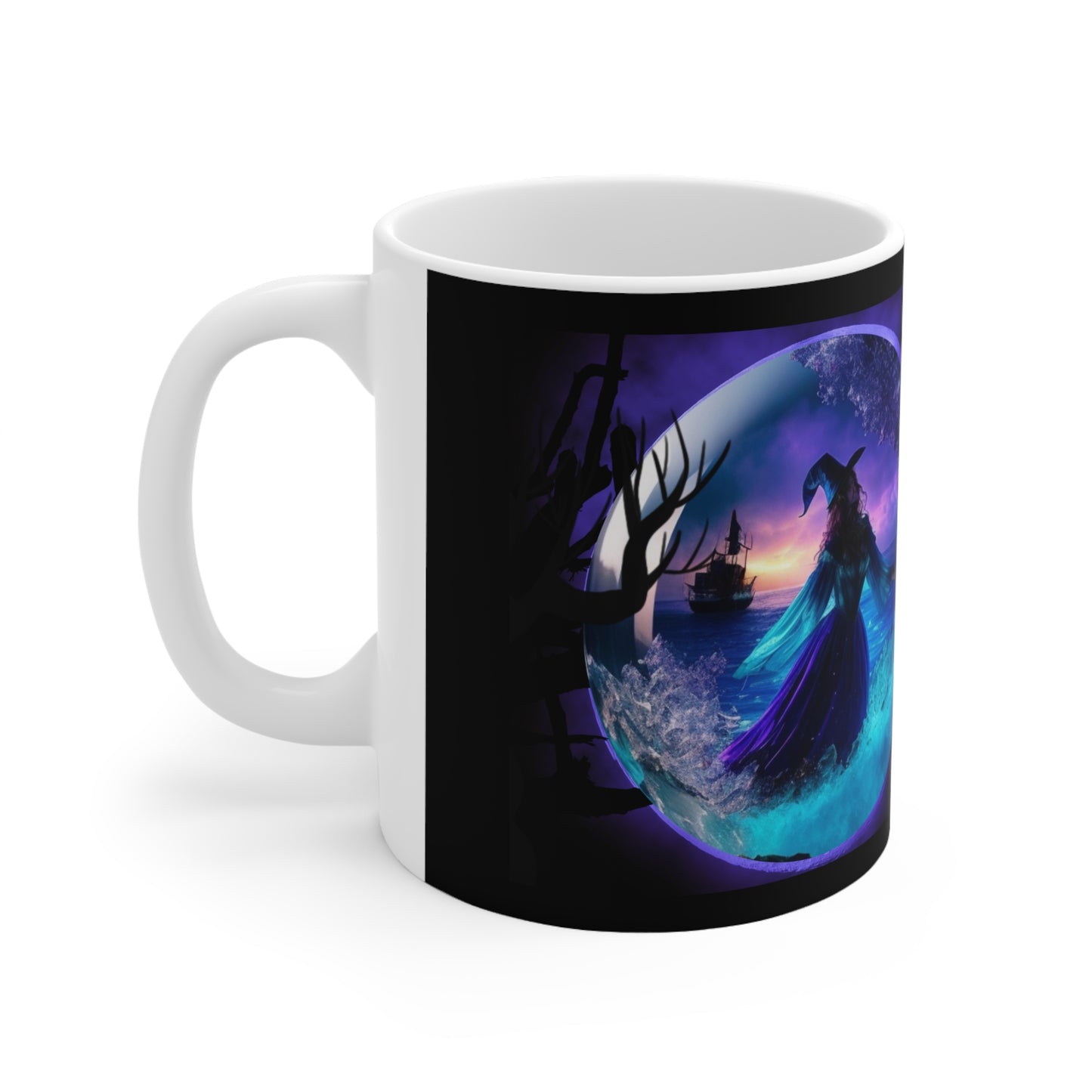 Taza de Cerámica 11oz - Bruja de Halloween AI - 02