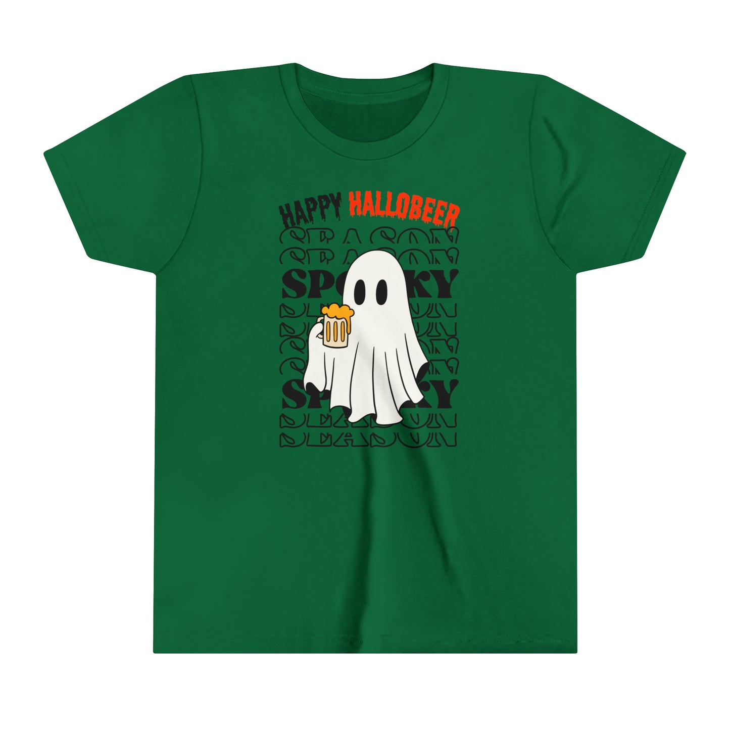 T-shirt à manches courtes pour jeunes - Halloween - Petit Fantôme - 01