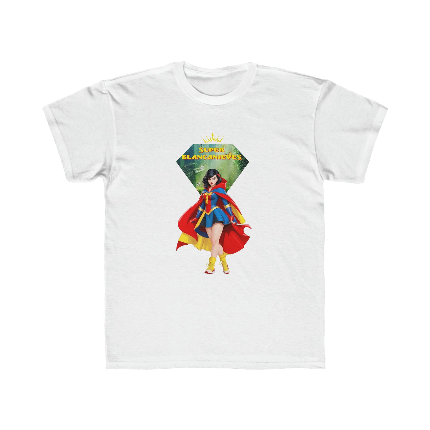 Camiseta de corte regular para niños - Princesas Heroína Blancanieves - 03