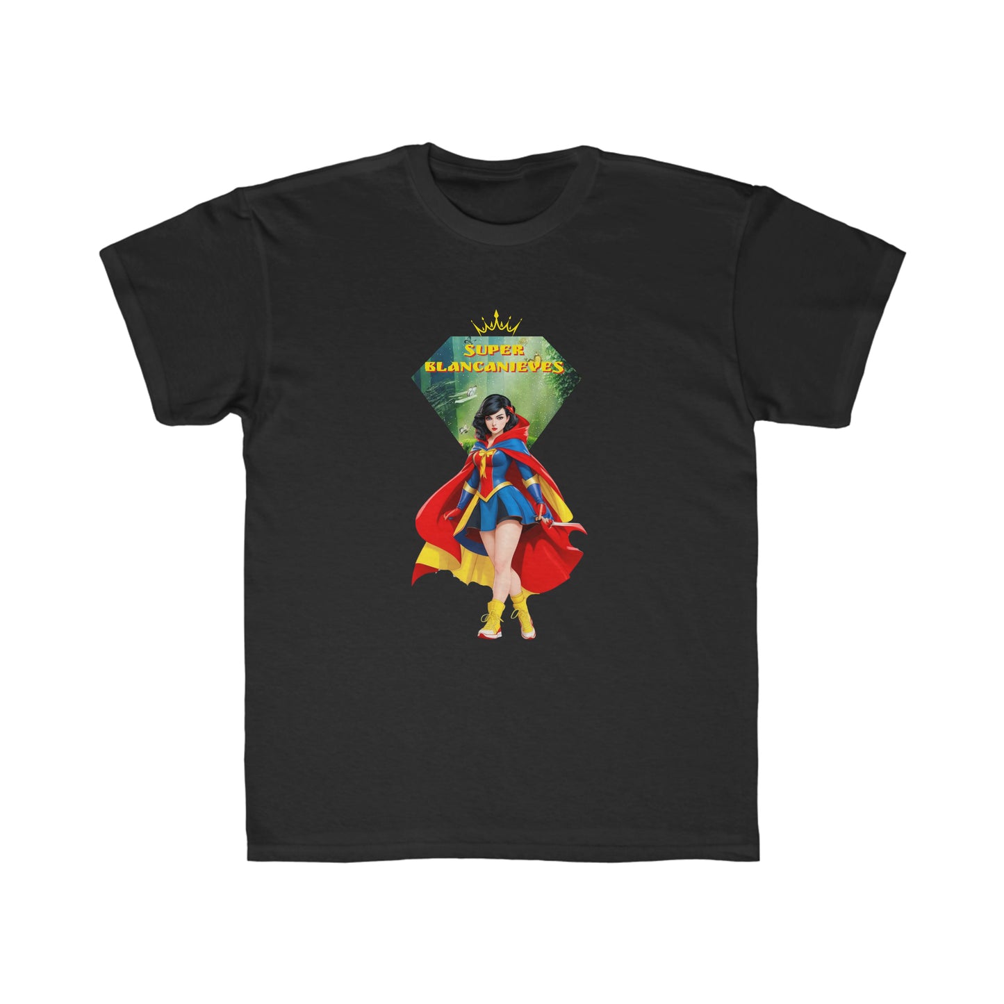 Camiseta de corte regular para niños - Princesas Heroína Blancanieves - 03