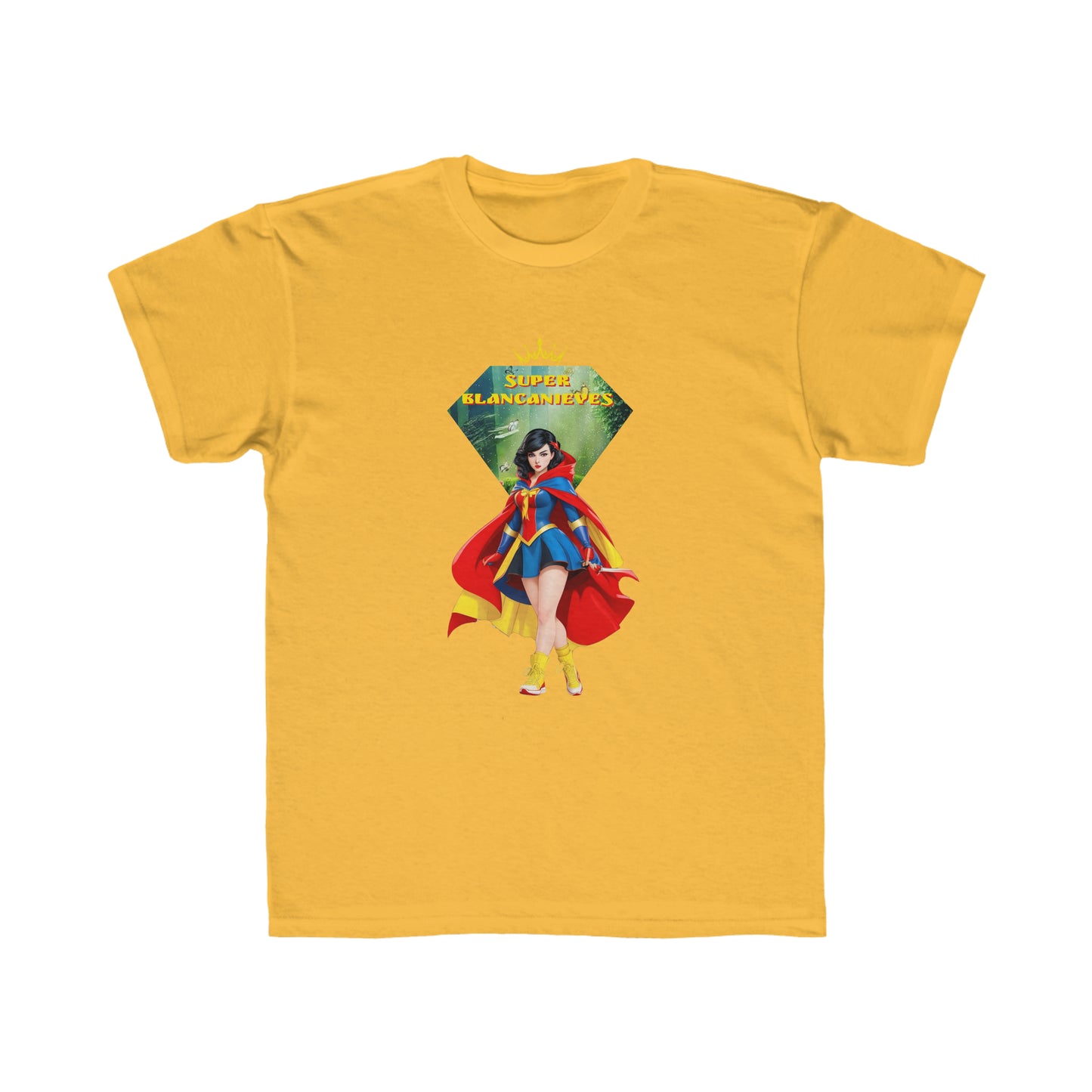 Camiseta de corte regular para niños - Princesas Heroína Blancanieves - 03