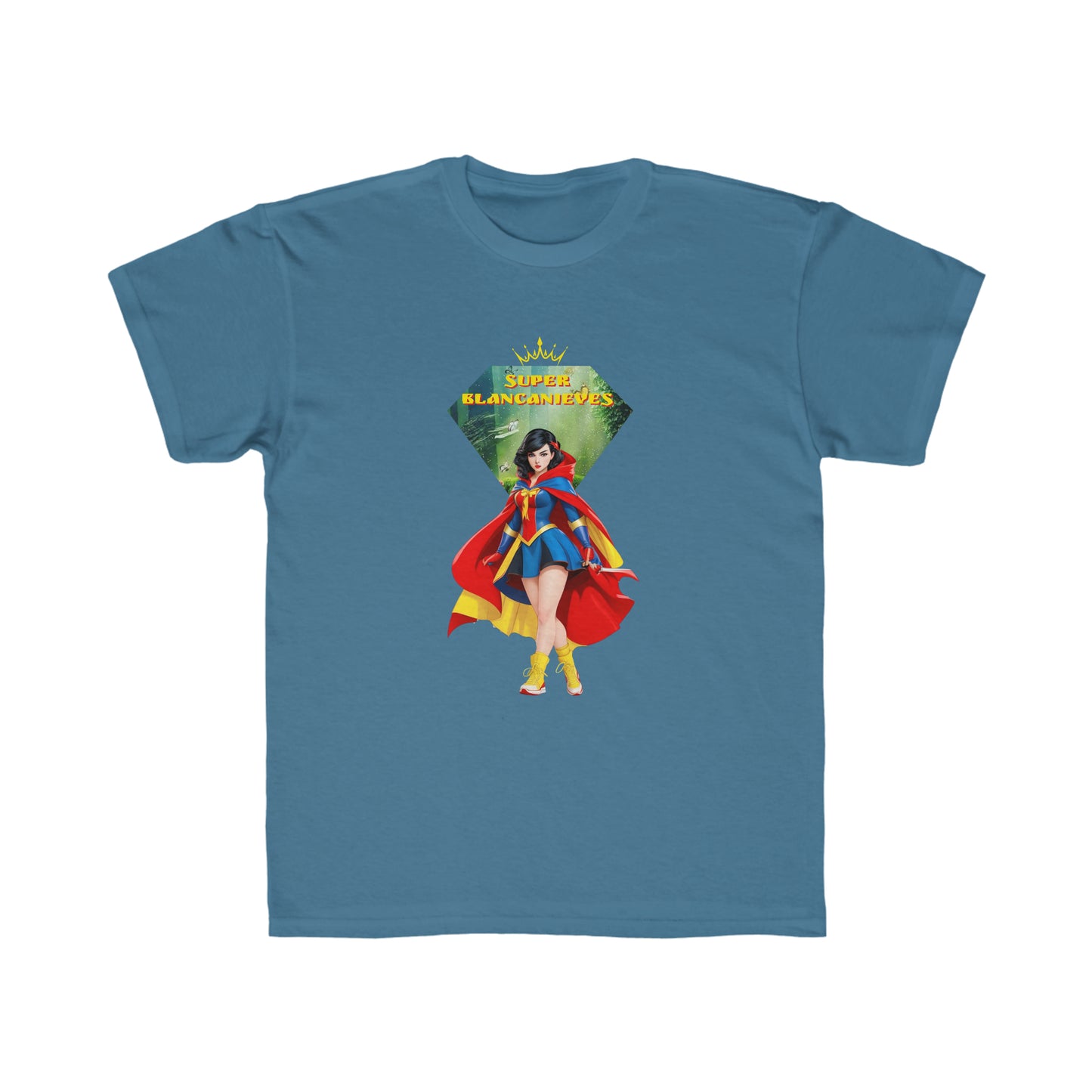 Camiseta de corte regular para niños - Princesas Heroína Blancanieves - 03