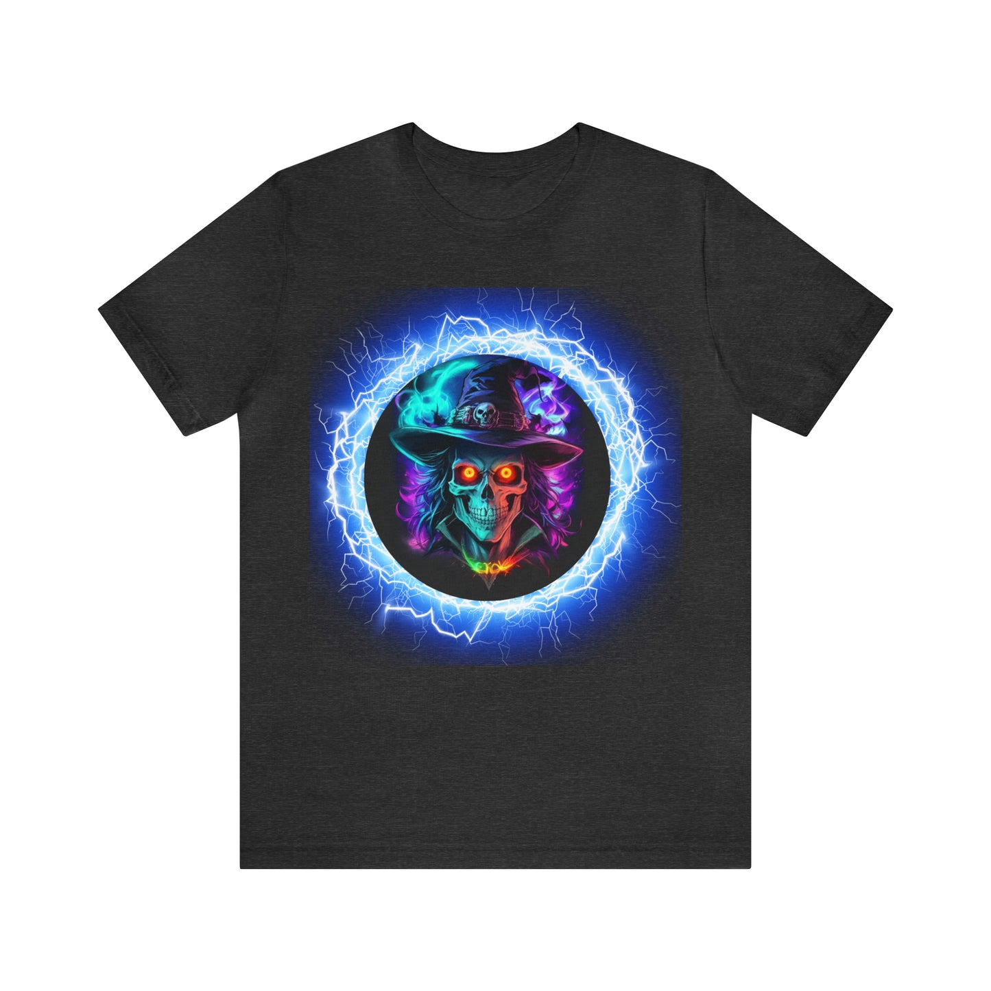 Camiseta de manga corta unisex Jersey - Calaveras de brujas de Halloween - 06