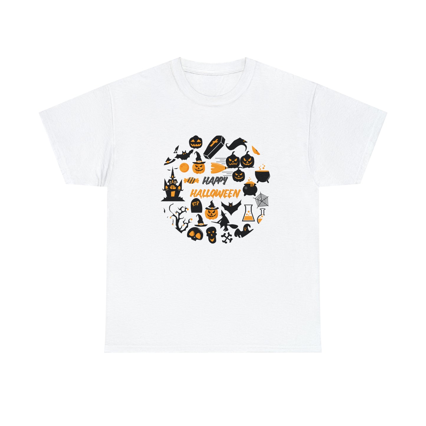 Tee-shirt unisexe en coton lourd - Joyeux Halloween