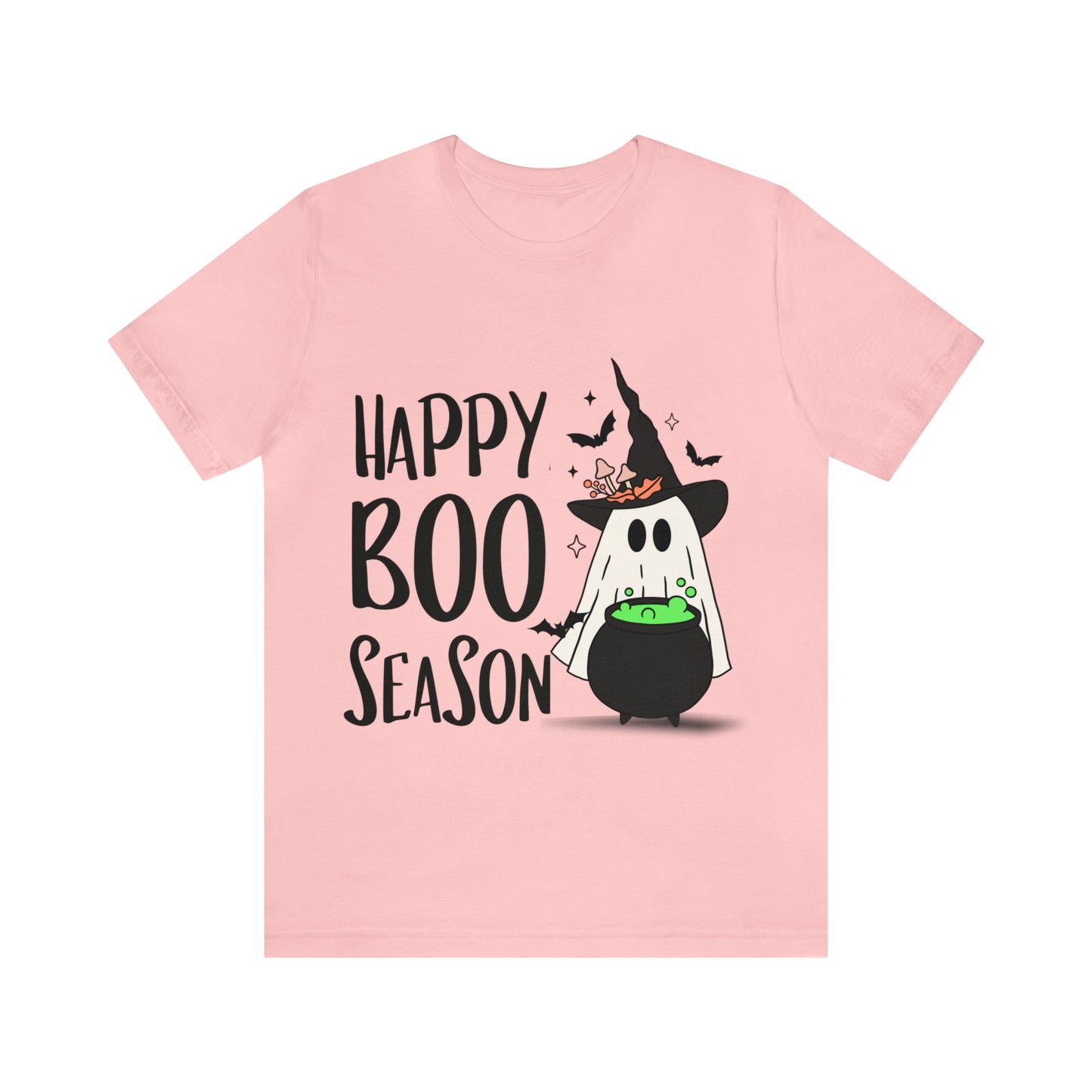 Tee-shirt à manches courtes en jersey unisexe - Halloween - Petit Fantôme - 20