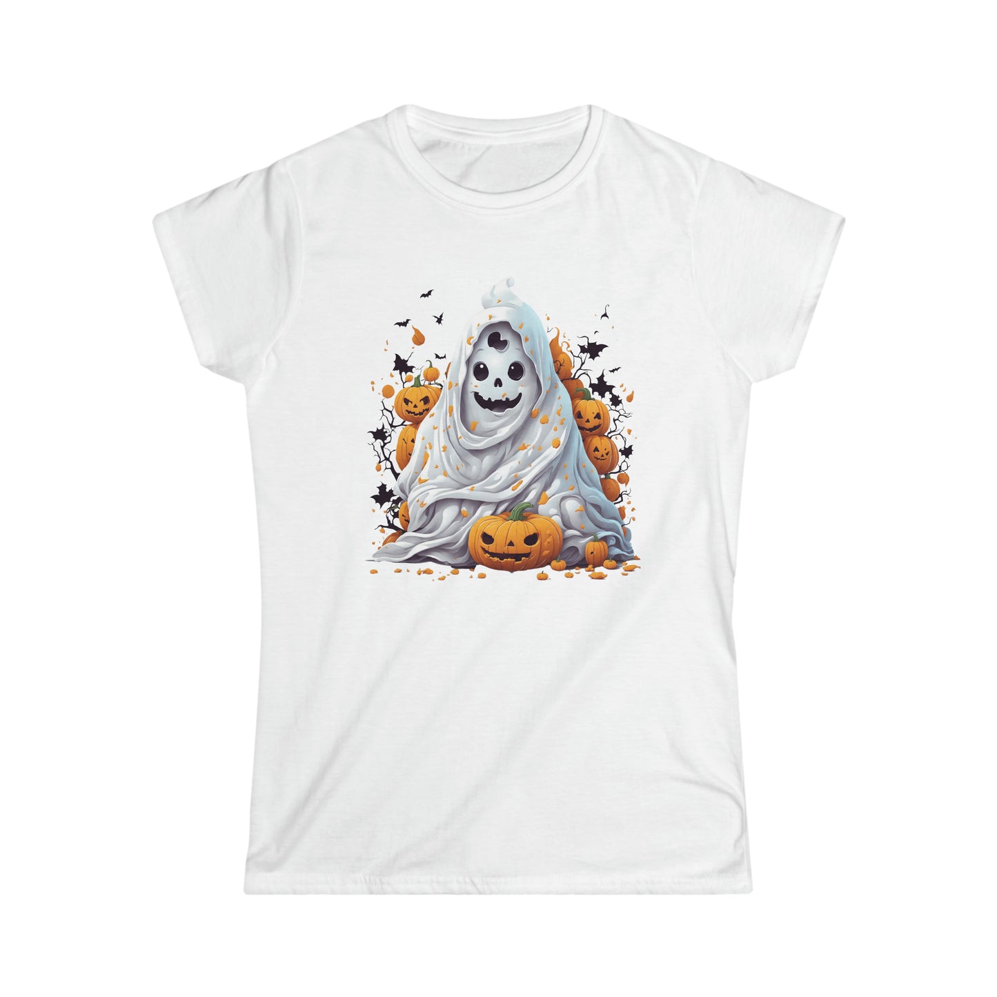 Tee-shirt Softstyle Femme - Fantôme d'Halloween