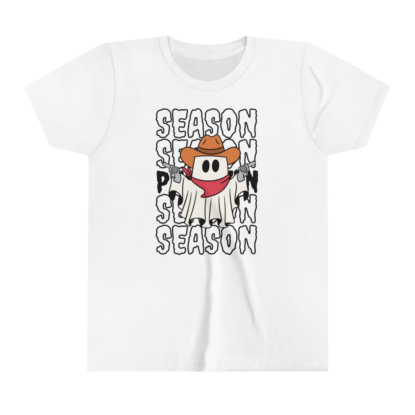 T-shirt à manches courtes pour jeunes - Halloween - Petit Fantôme - 17