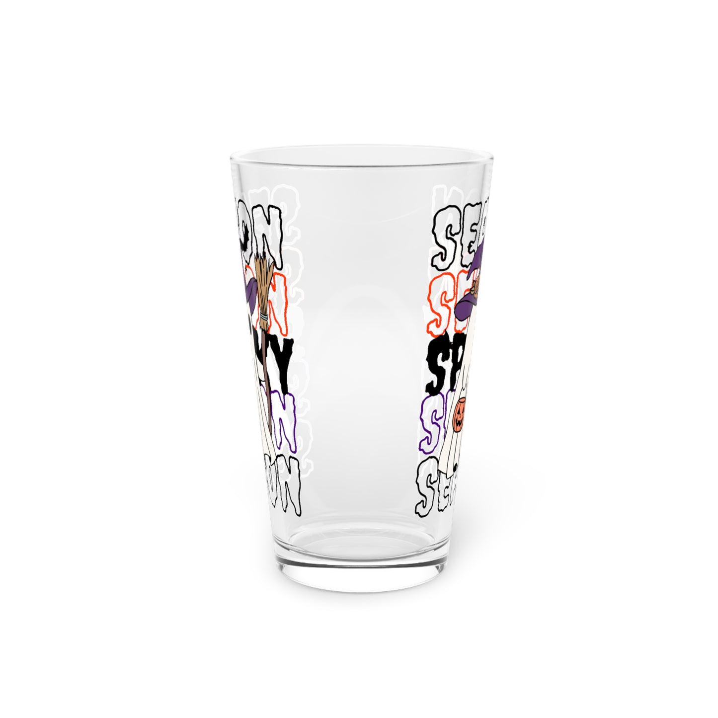 Vaso de pinta, 16 oz - Halloween - Pequeño fantasma - 13