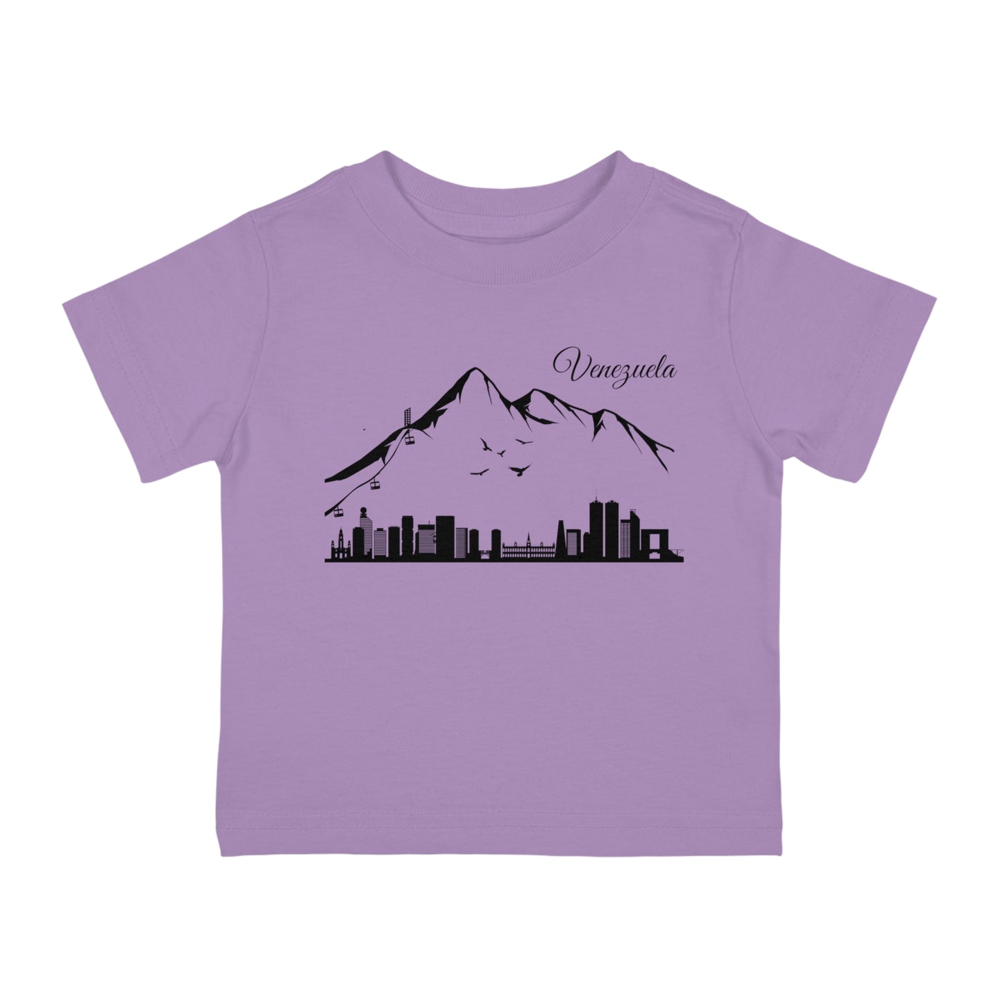 Camiseta Infantil Jersey de Algodón - Silueta de Caracas
