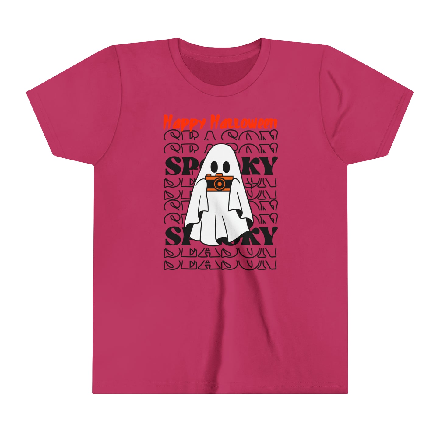 T-shirt à manches courtes pour jeunes - Halloween - Petit Fantôme - 08