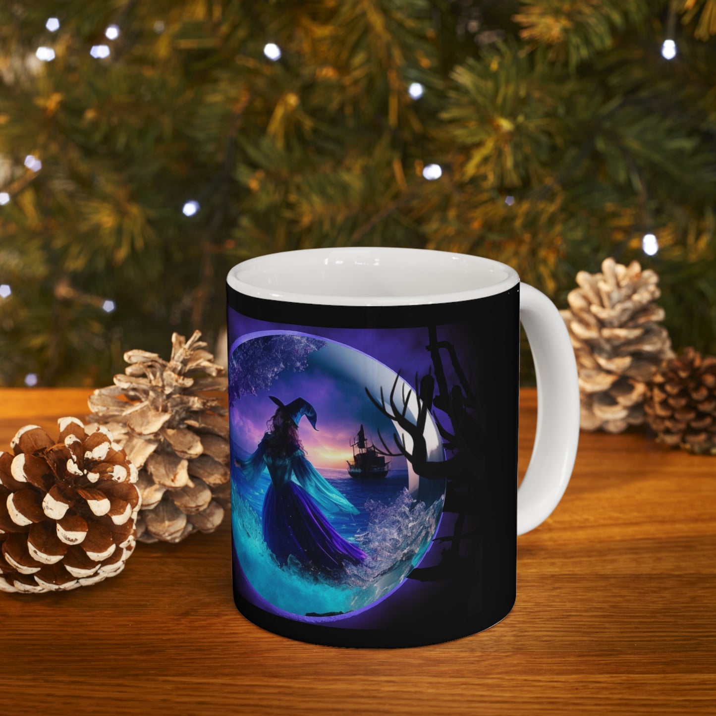 Taza de Cerámica 11oz - Bruja de Halloween AI - 02
