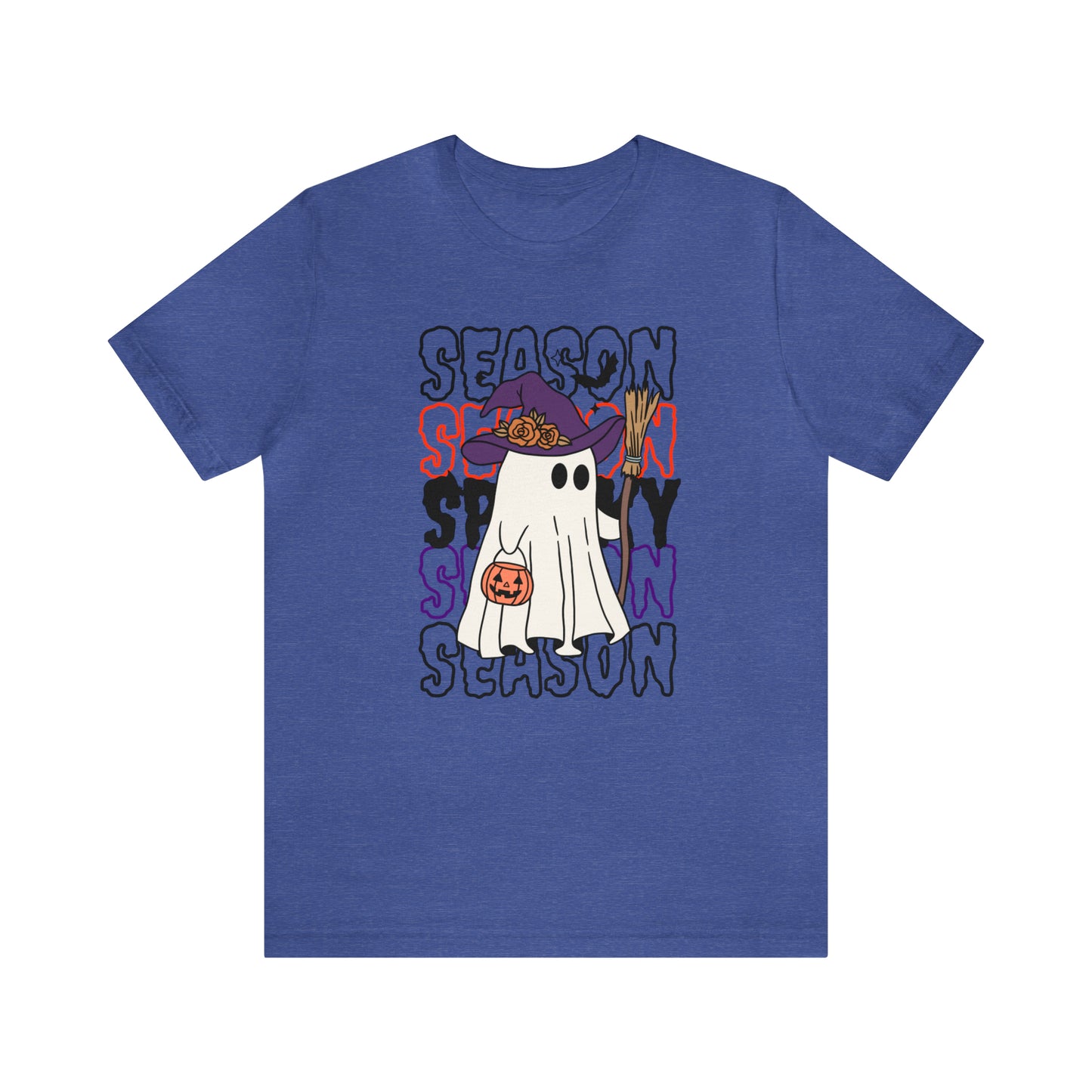 Camiseta de manga corta de jersey unisex - Halloween - Pequeño fantasma - 13
