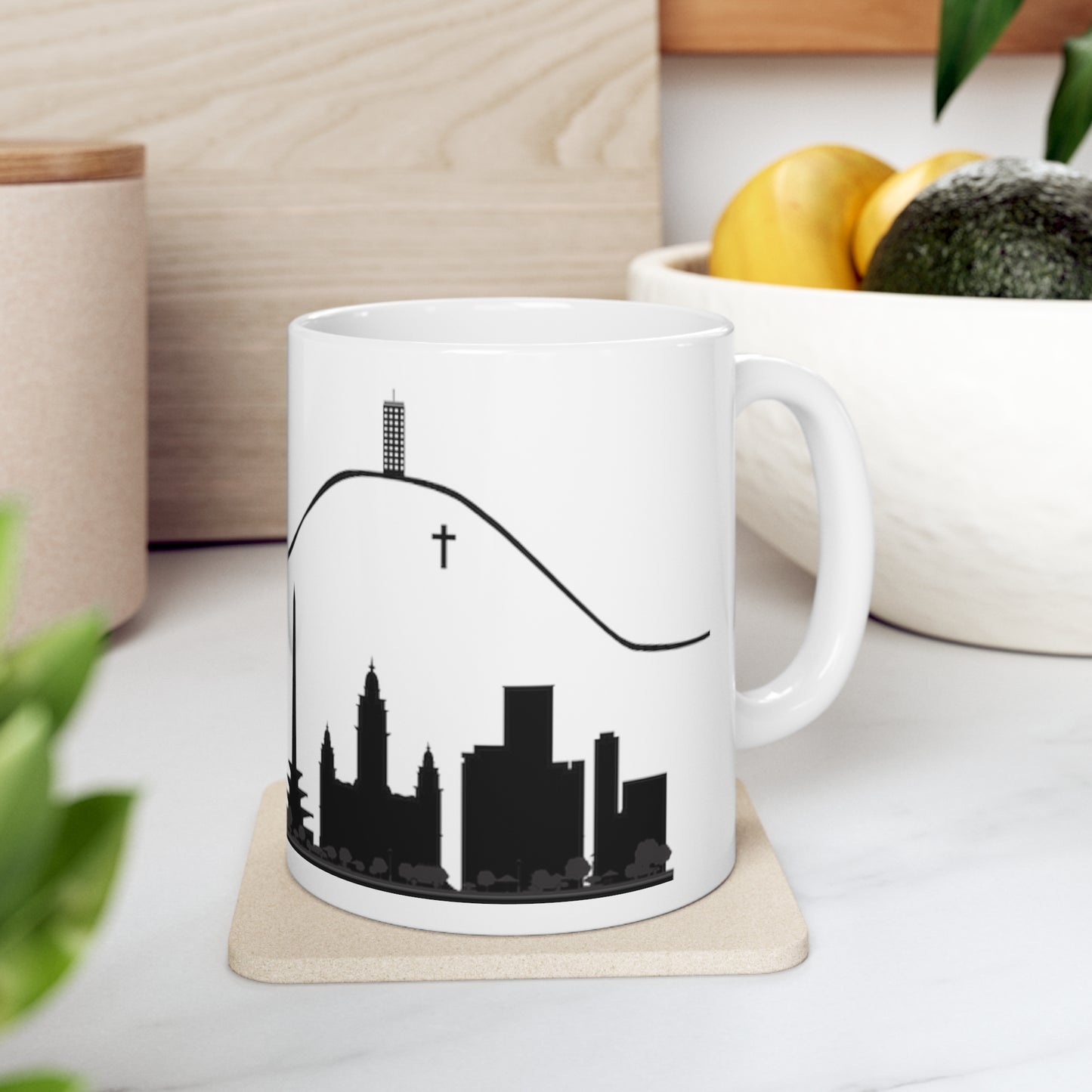 Ceramic Mug 11 oz - Silhouette of Caracas