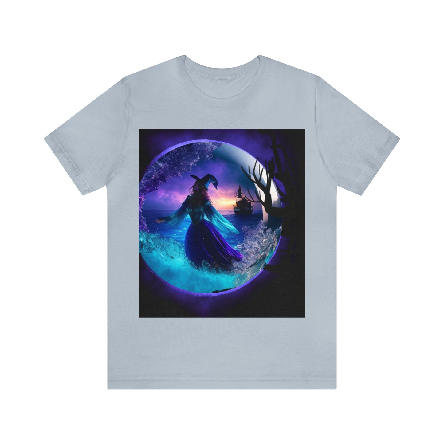 Camiseta de manga corta unisex Jersey - Halloween Witch AI - 02