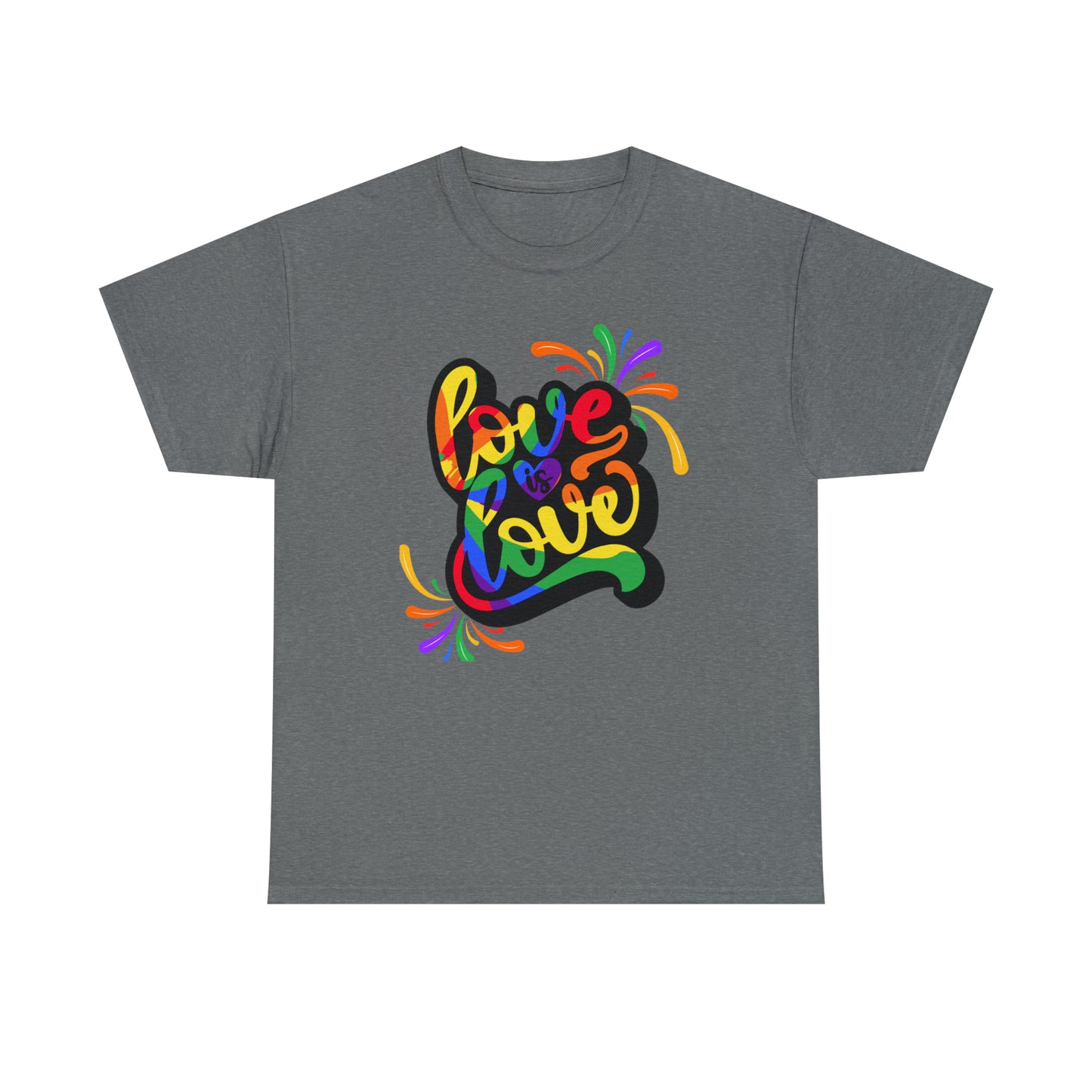 Camiseta unisex de algodón pesado - El amor es amor - 01