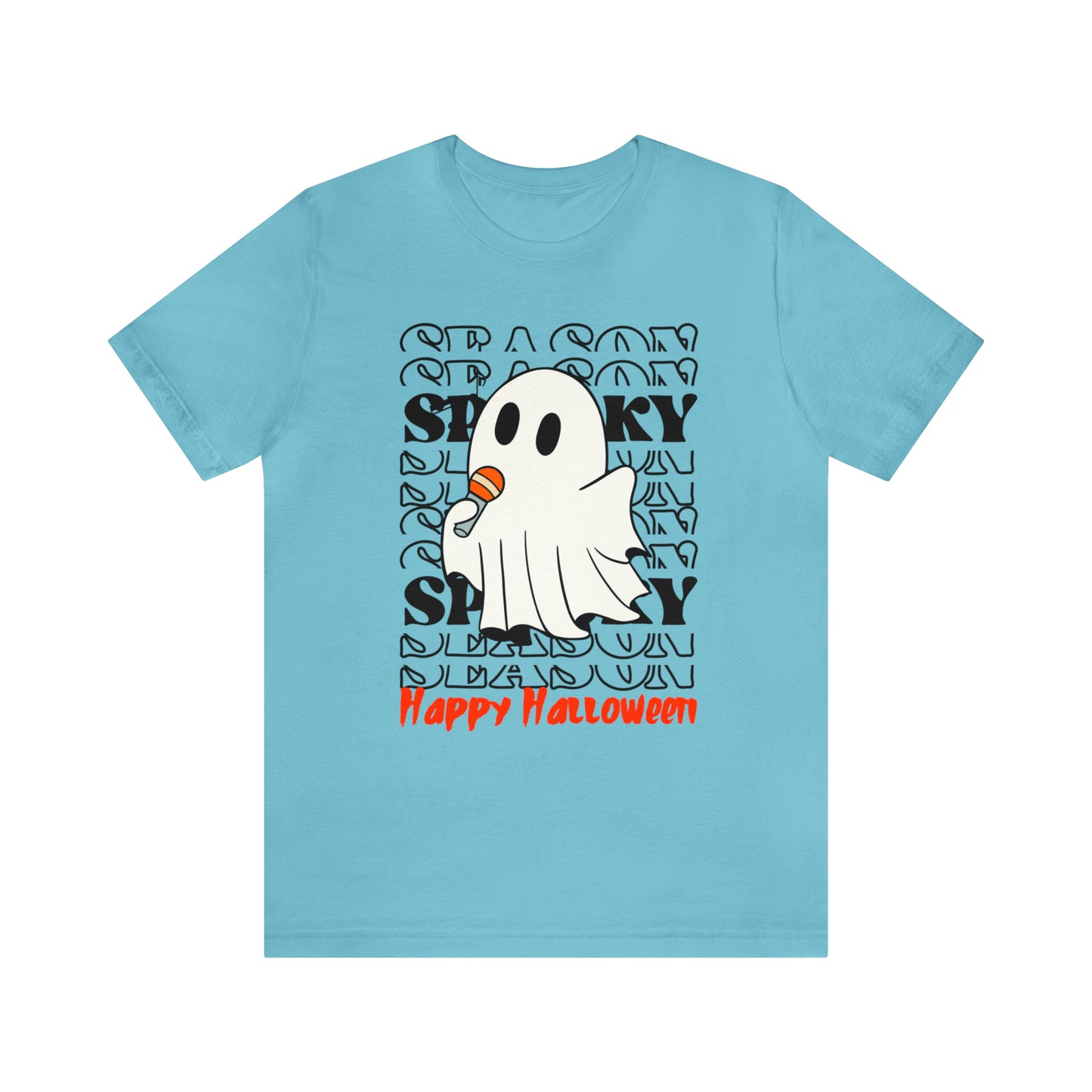 Camiseta de manga corta de jersey unisex - Halloween - Pequeño fantasma - 06