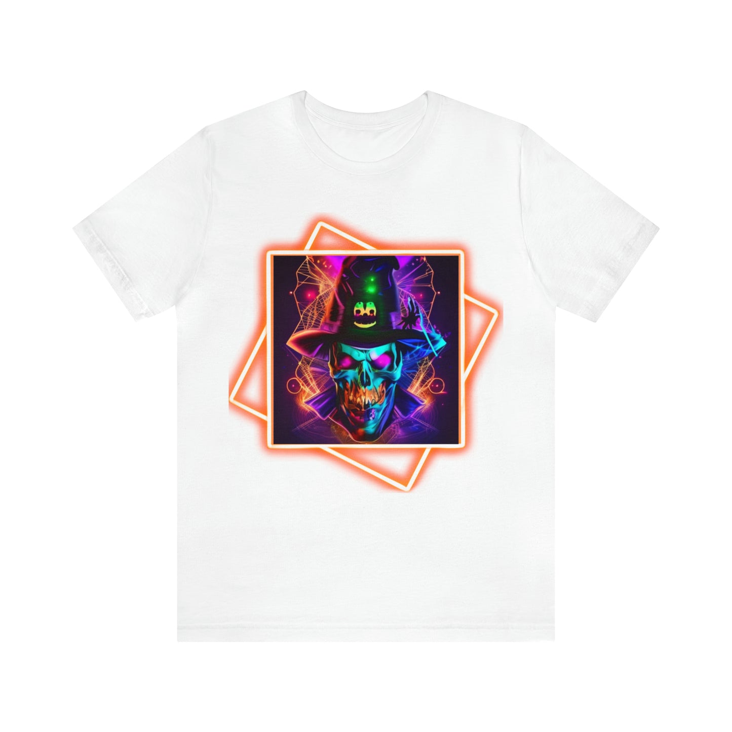 Camiseta de manga corta unisex Jersey - Calaveras de brujas de Halloween - 03