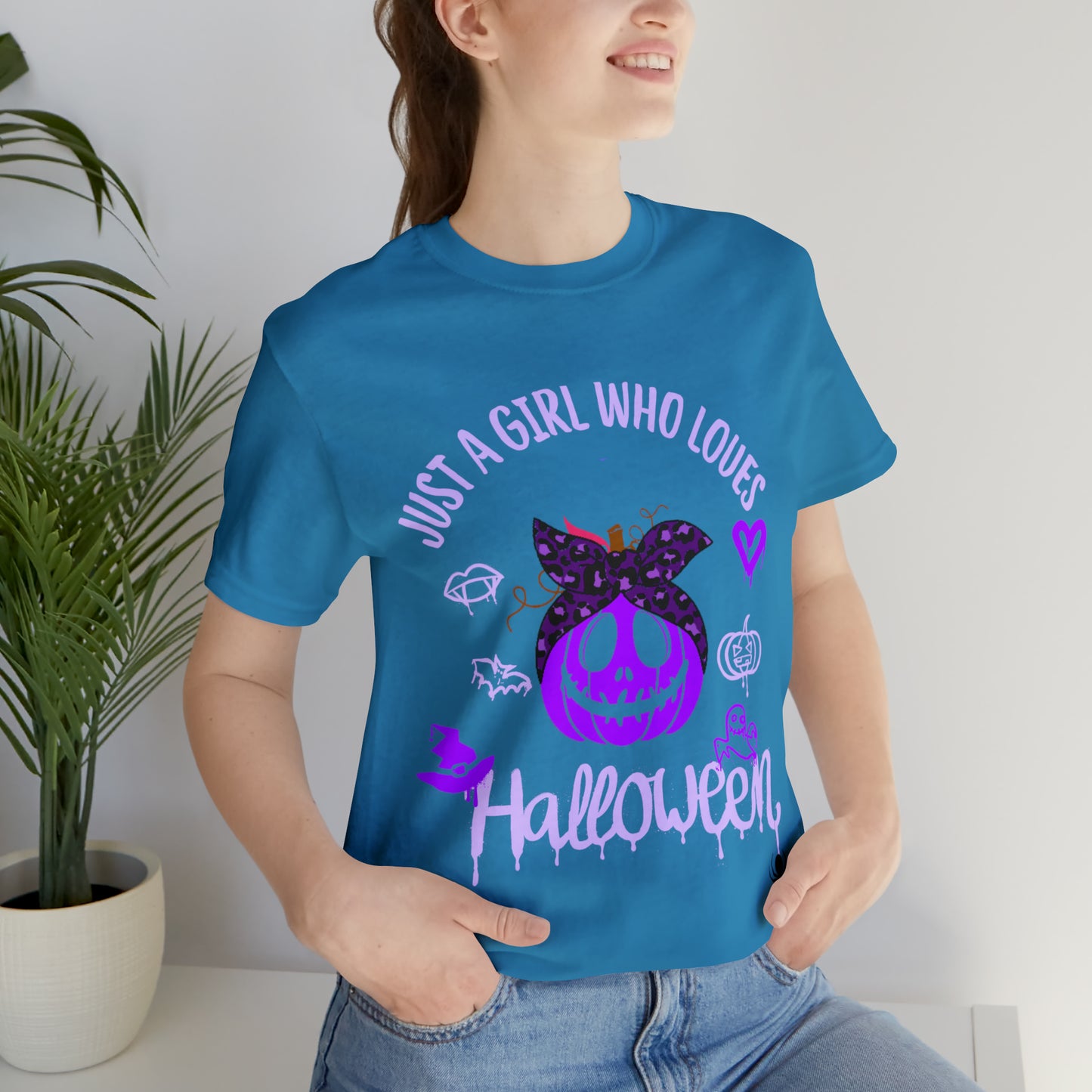 Camiseta de manga corta Unisex Jersey - Halloween - Sólo una niña - 02
