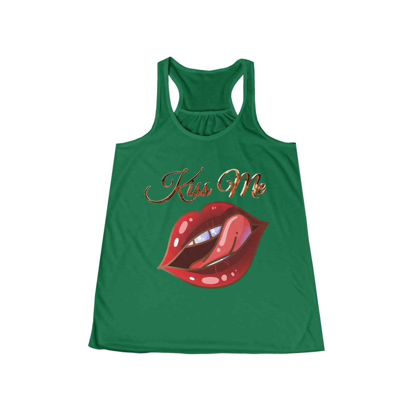 Camiseta sin mangas fluida con espalda cruzada para mujer - Labios de amor - 02