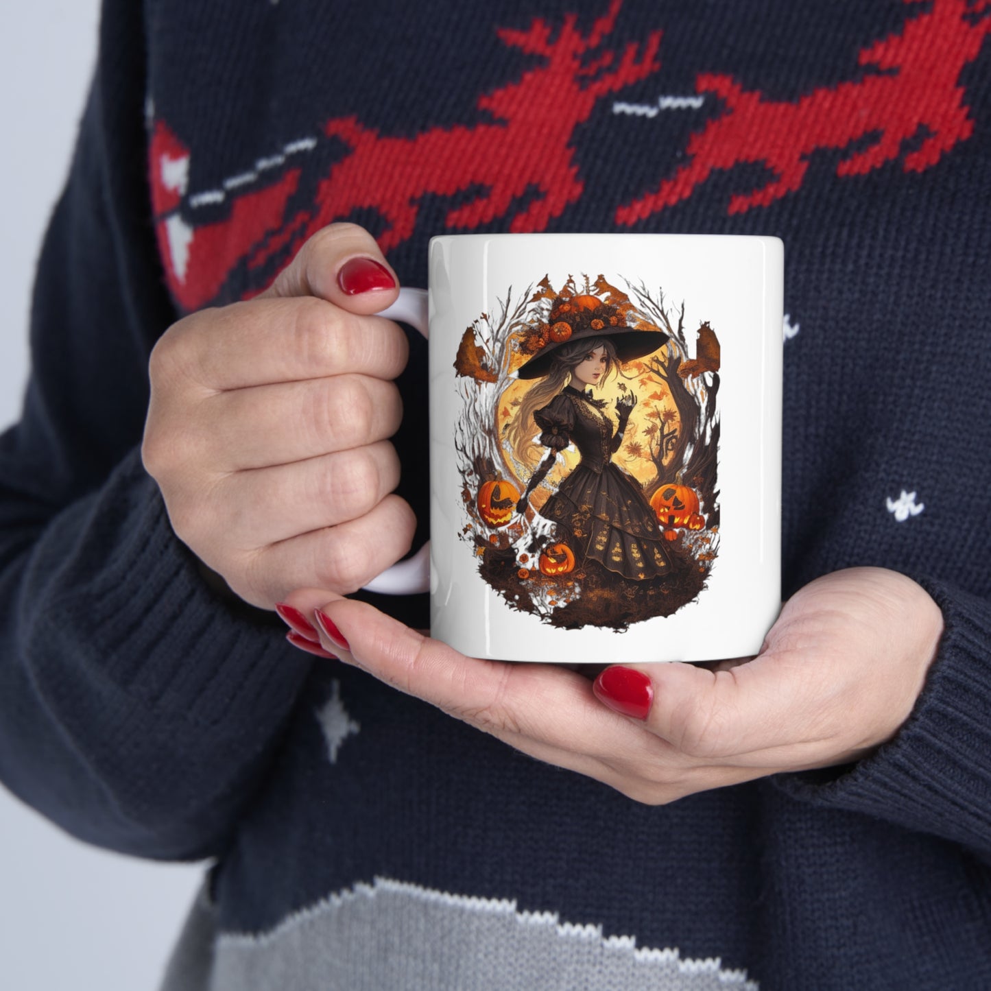 Mug en céramique 11oz - Halloween - Miss sorcière - 02