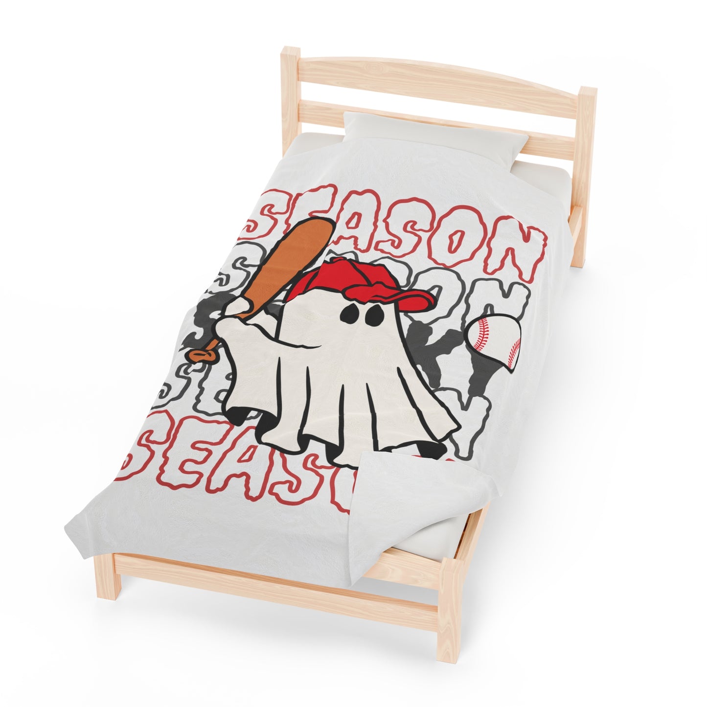 Manta de Peluche de Pana - Halloween - Pequeño Fantasma - 19