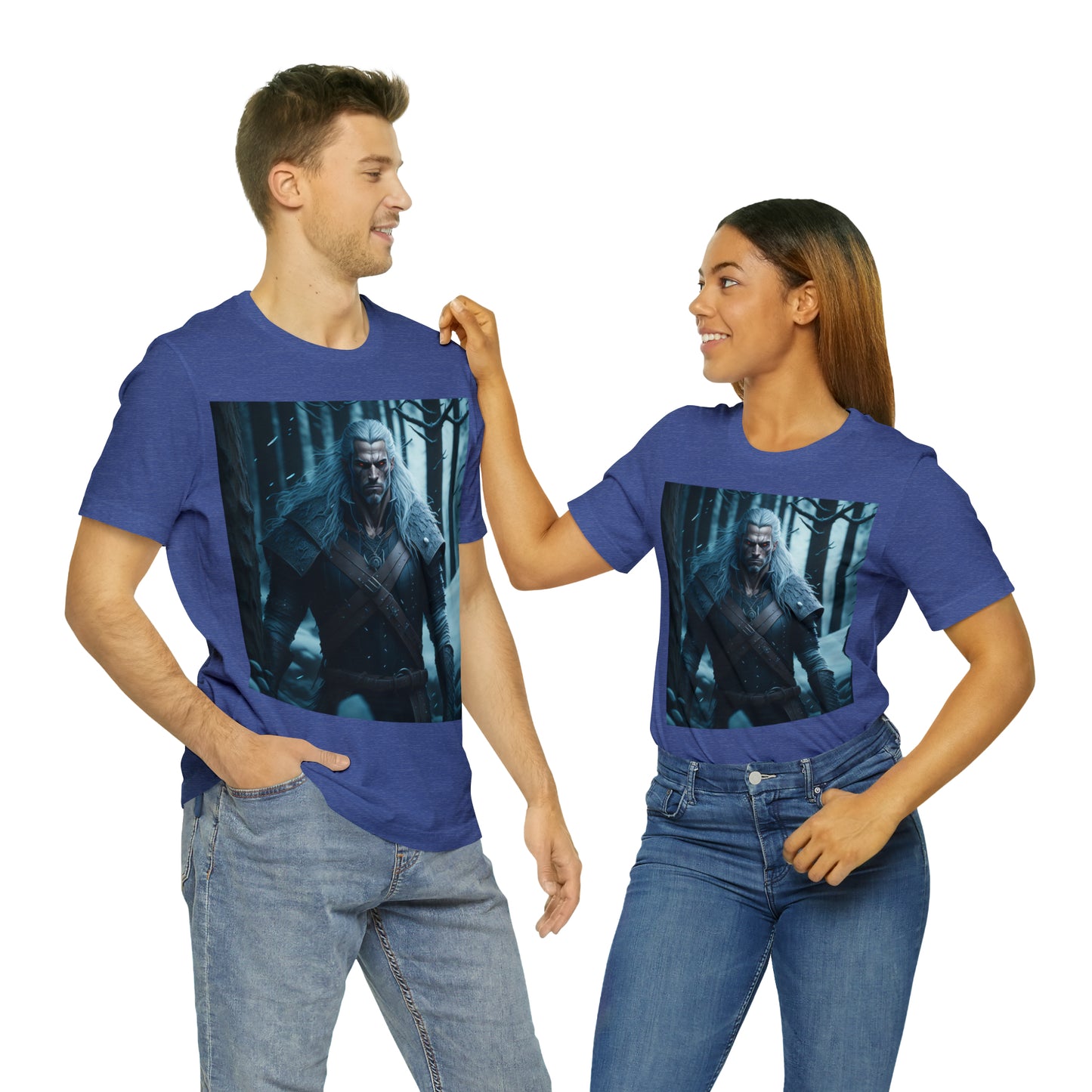 Camiseta de manga corta Unisex Jersey - Halloween Witch man AI - 01