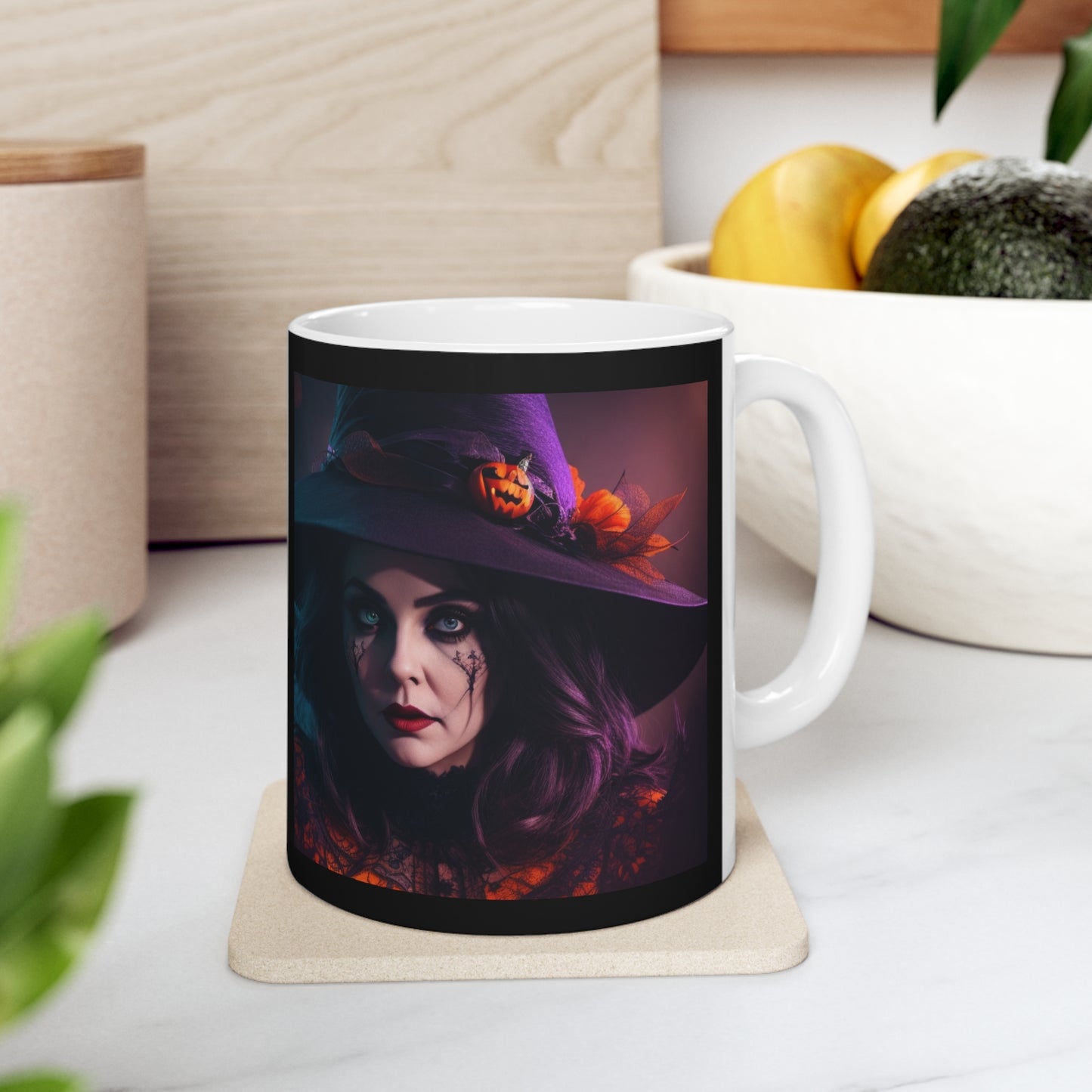 Taza de Cerámica 11oz - Bruja de Halloween AI - 05