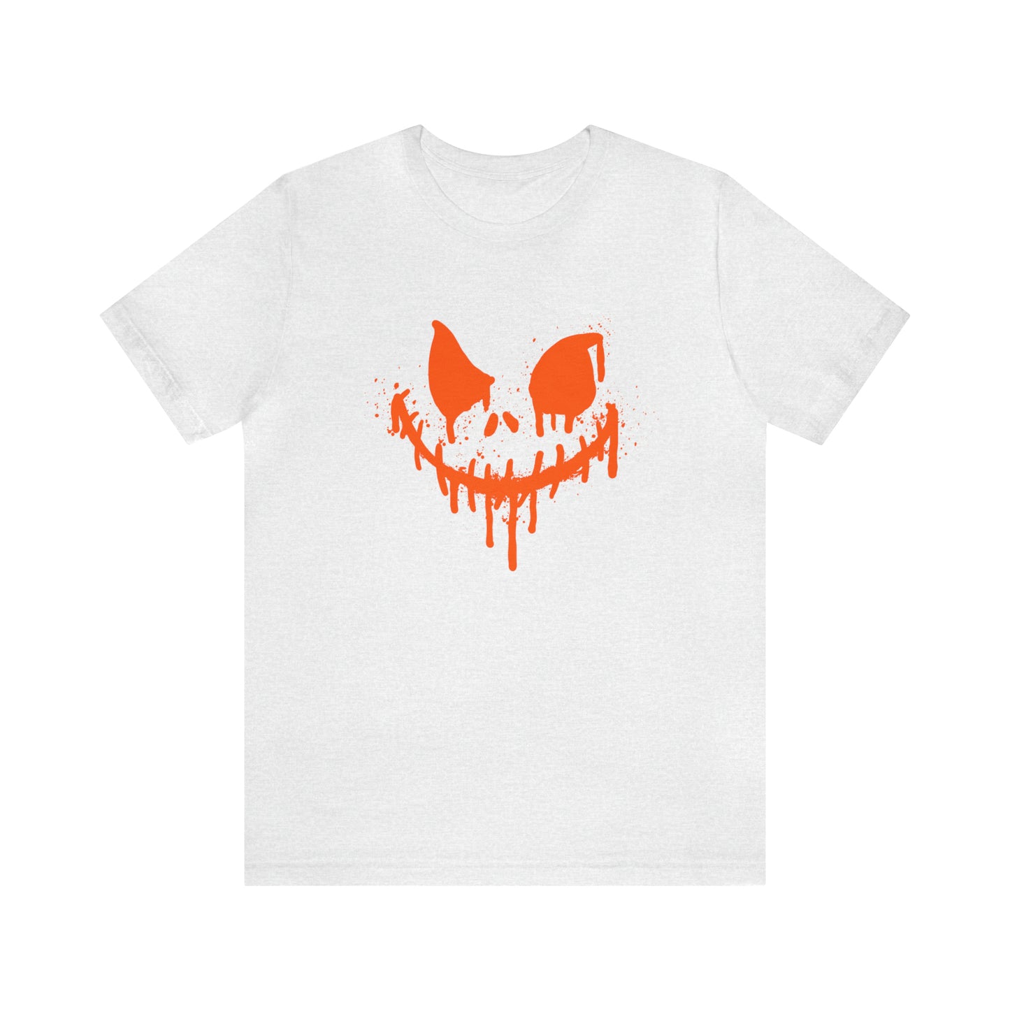 Camiseta de manga corta Unisex Jersey - Cara de terror de Halloween - 01