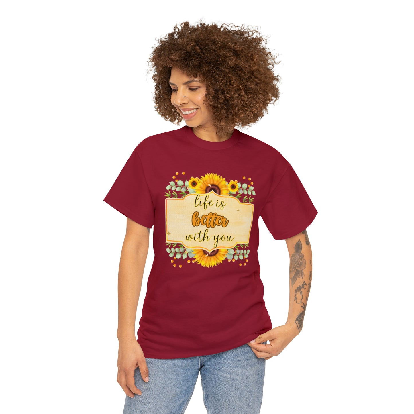 Camiseta unisex de algodón pesado - Amor y libertad - 08