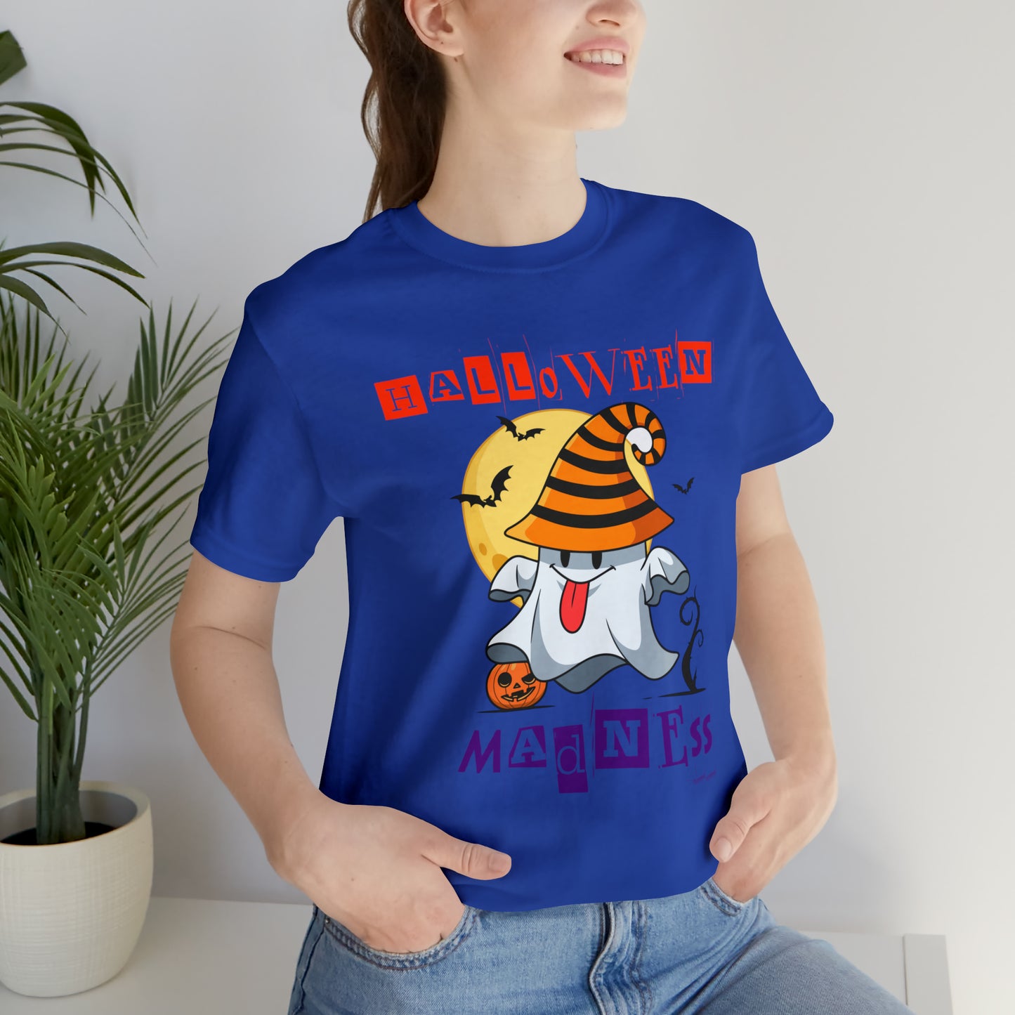 Camiseta de manga corta de jersey unisex - Halloween - Pequeño fantasma - 04