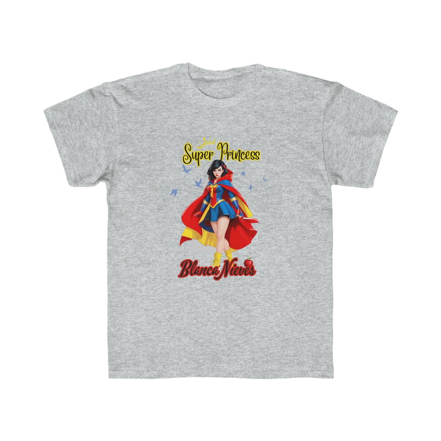 Camiseta de corte regular para niños - Princesas Heroína Blancanieves - 01