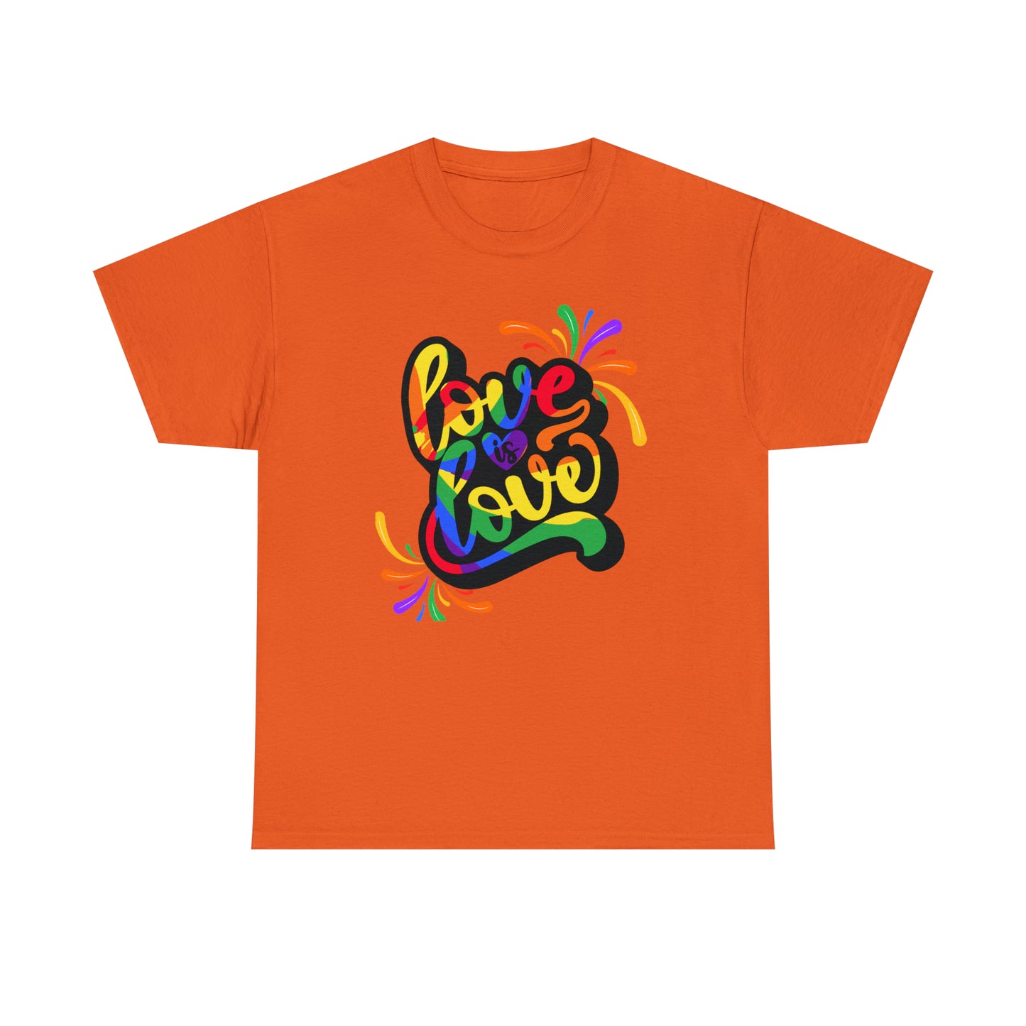 Camiseta unisex de algodón pesado - El amor es amor - 01