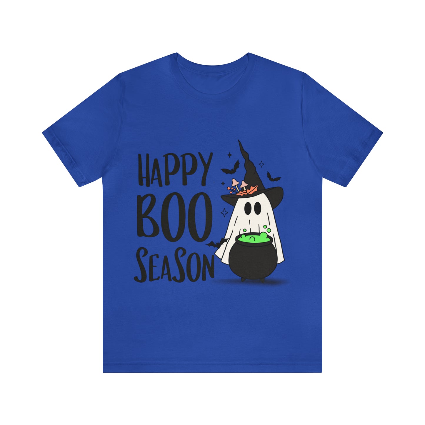 Tee-shirt à manches courtes en jersey unisexe - Halloween - Petit Fantôme - 20