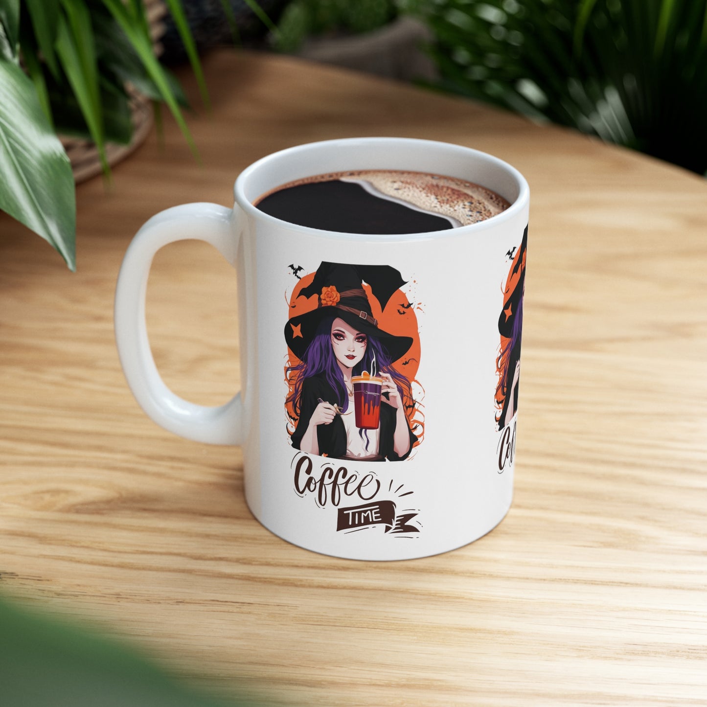 Mug en céramique 11oz - Sorcière d'Halloween - 03