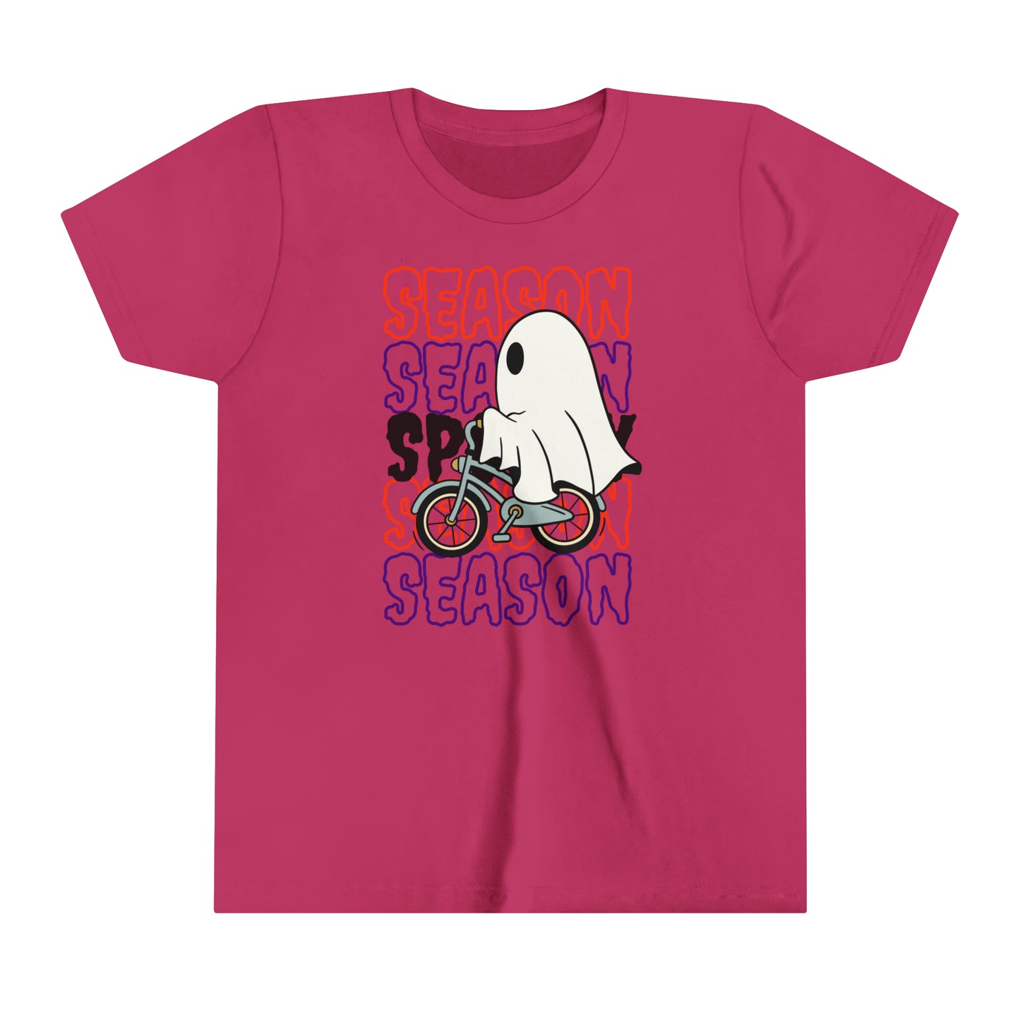 T-shirt à manches courtes pour jeunes - Halloween - Petit Fantôme - 18