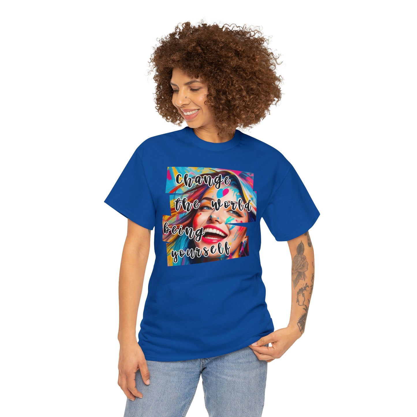 Camiseta unisex de algodón pesado - Amor y libertad - 02