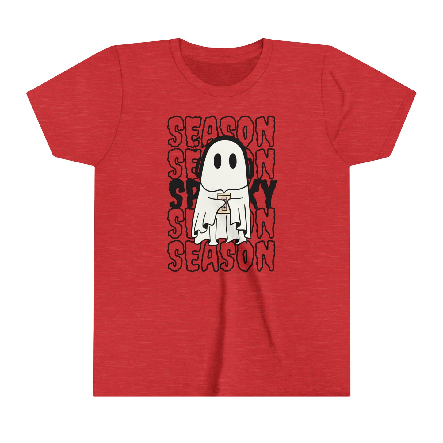 T-shirt à manches courtes pour jeunes - Halloween - Petit Fantôme - 16