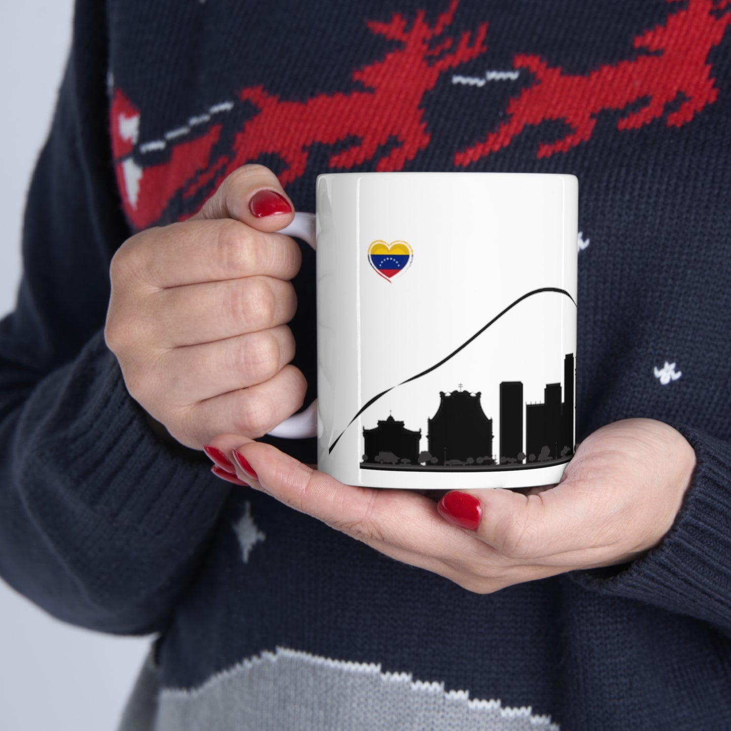 Taza de Cerámica 11 oz - Silueta de Caracas